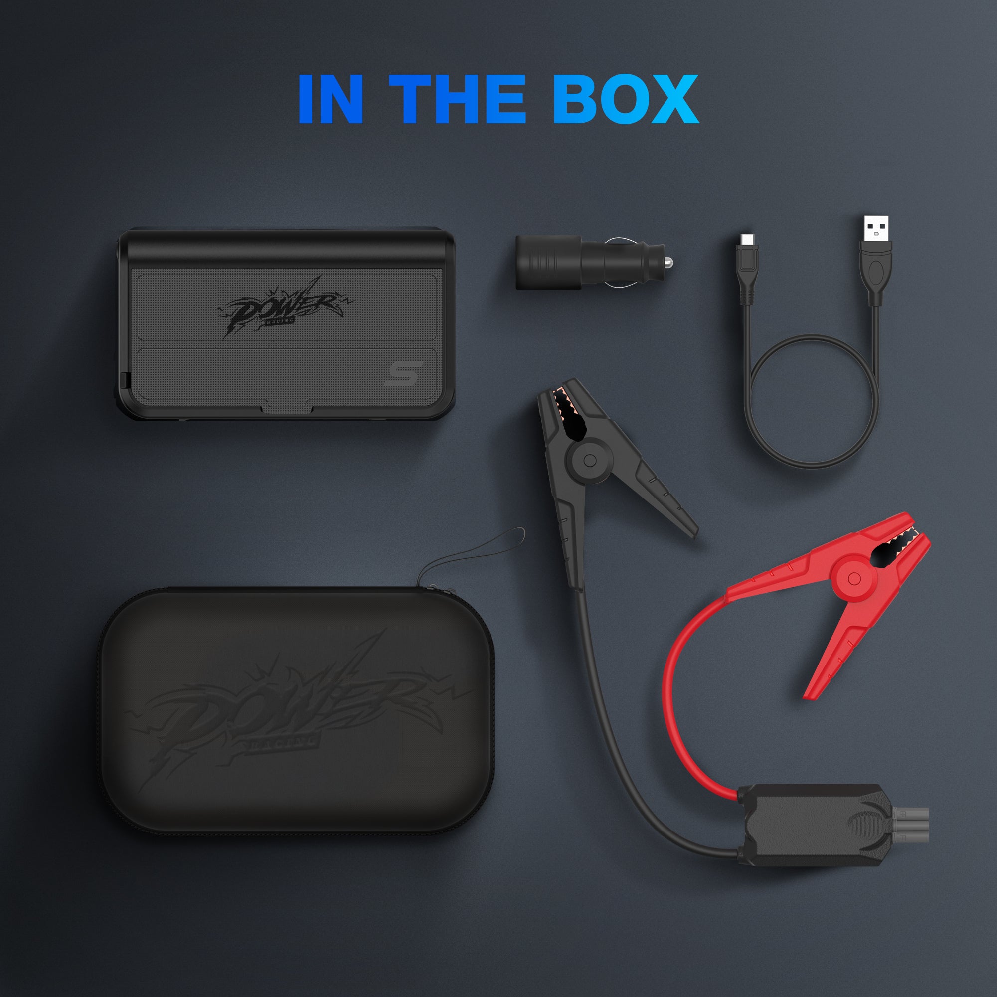 Mike Power 8000mAh Wireless Jump Starter with Built-in Cable