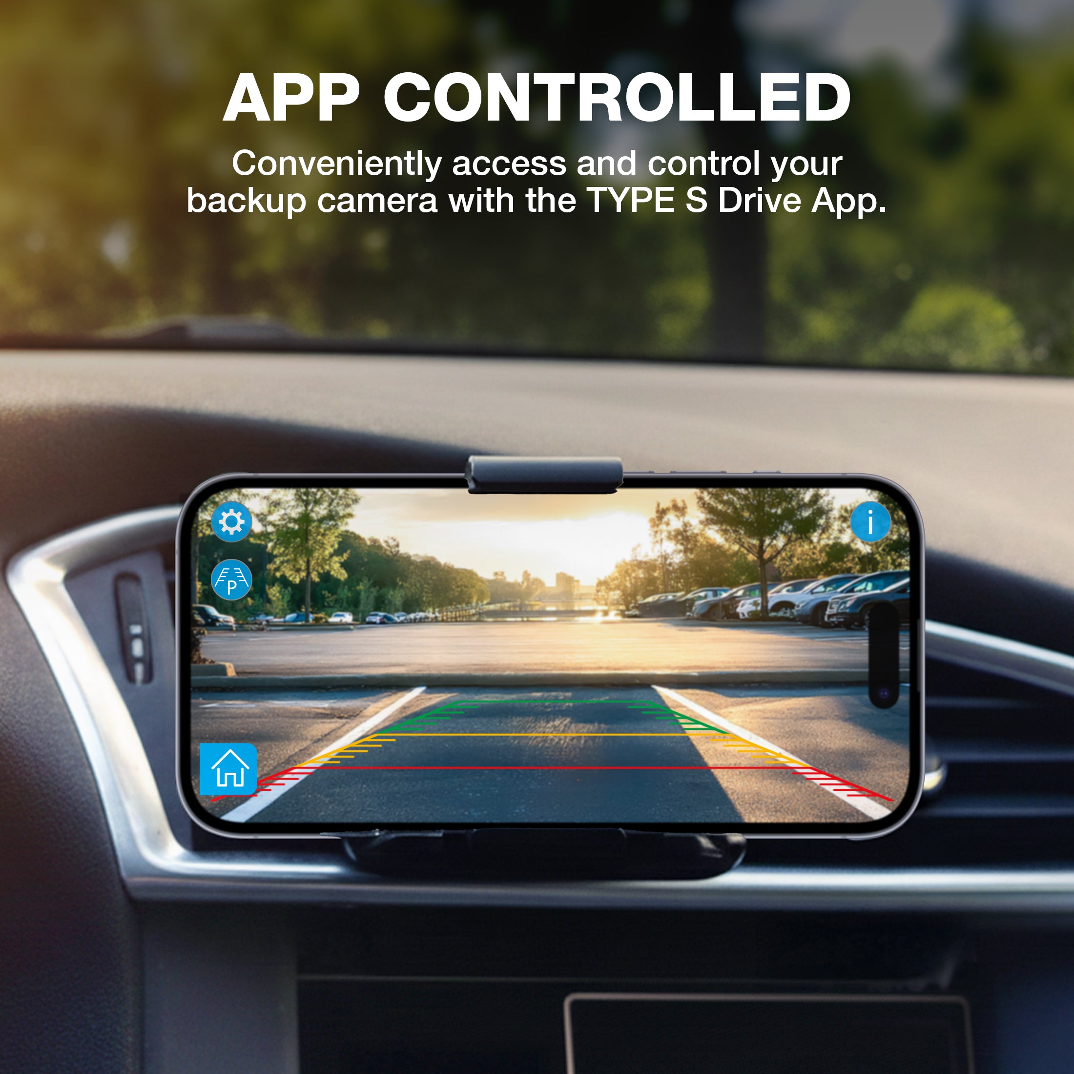 TYPE S Smart 1080p HD Backup Camera with Hardwire Connection