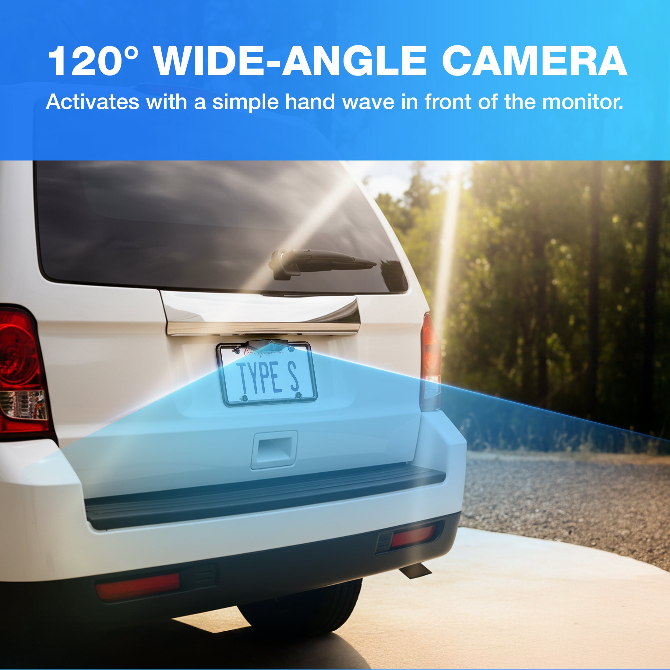 TYPE S Smart 1080p HD Backup Camera with Hardwire Connection