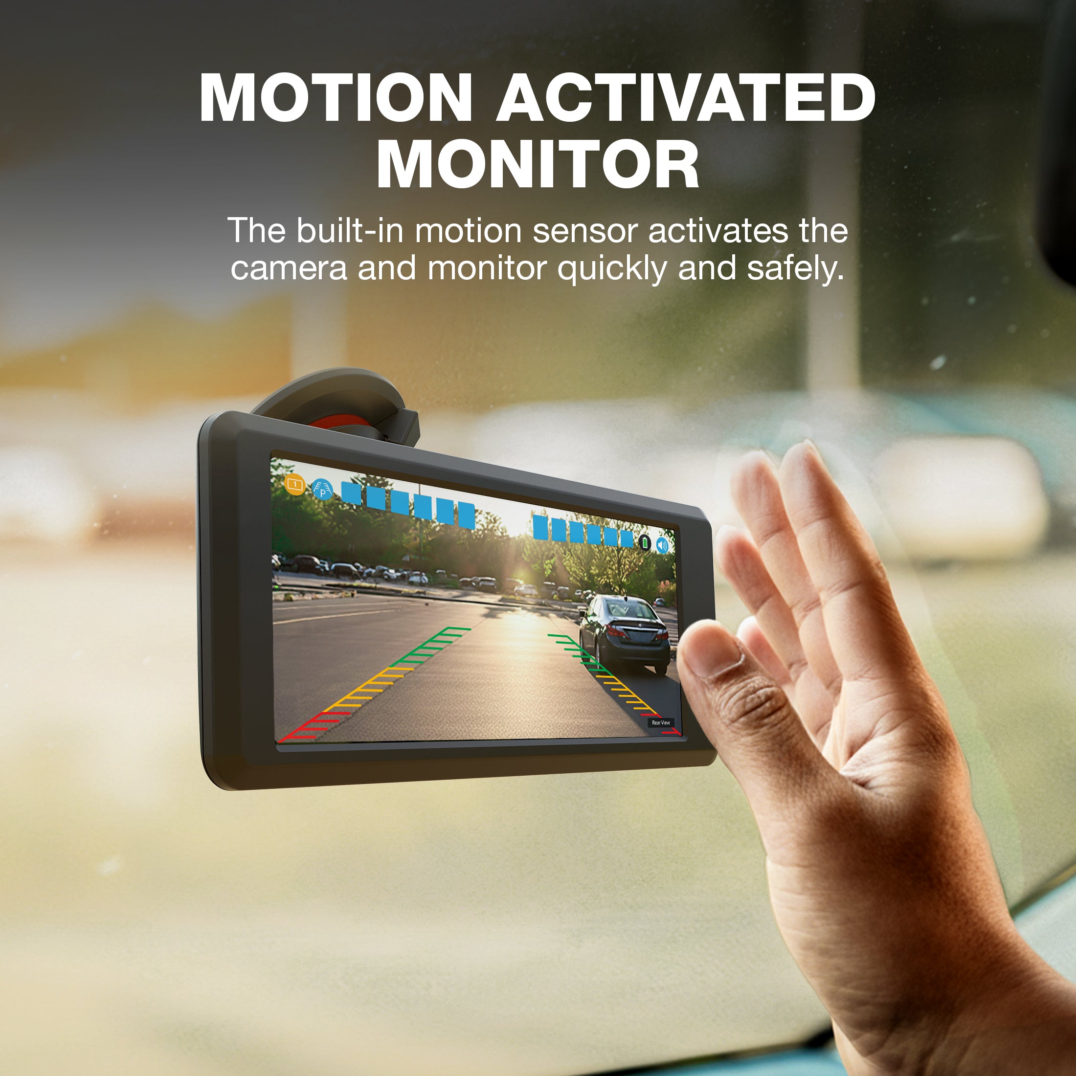 TYPE S HD Solar Powered Wireless Backup Camera with Ultrasonic Backup Sensor