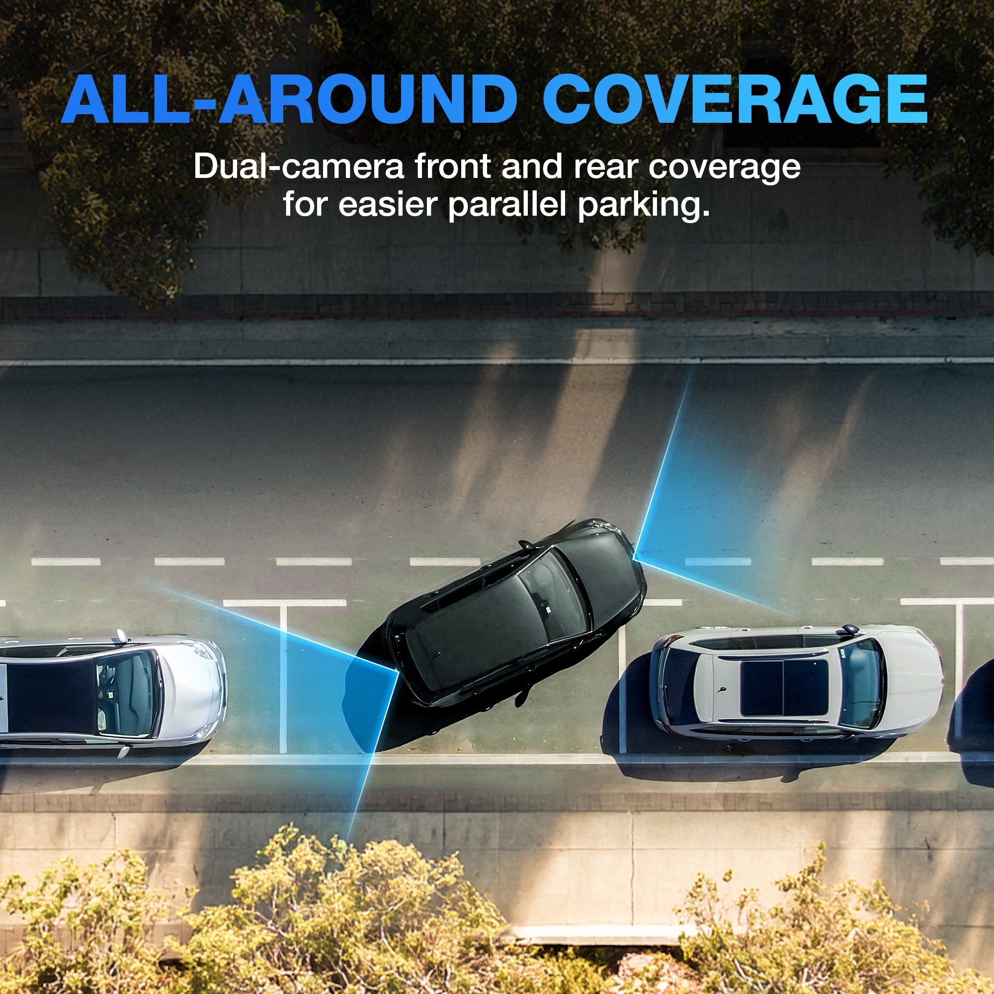 TYPE S Wireless Solar Powered Parking Assistance Camera Set with 6.8" Touchscreen Monitor