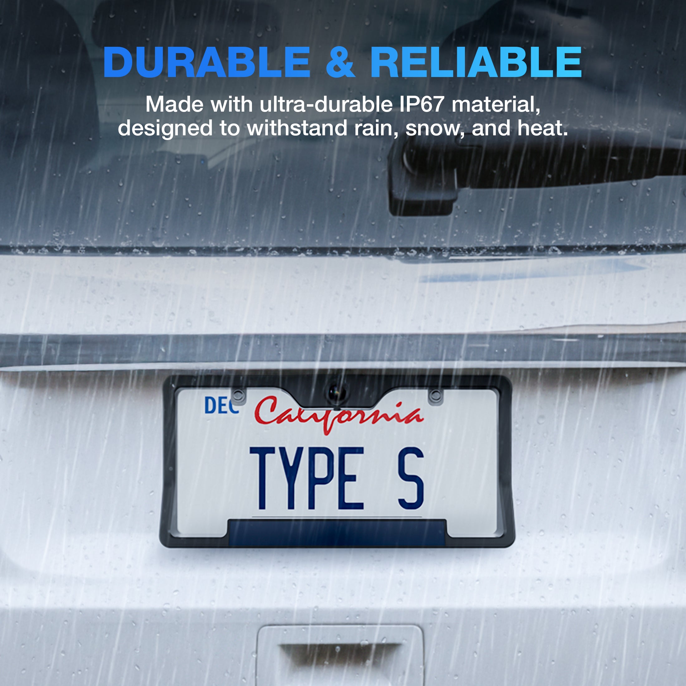 TYPE S Wireless & Solar Powered HD Backup Camera with 5" Monitor