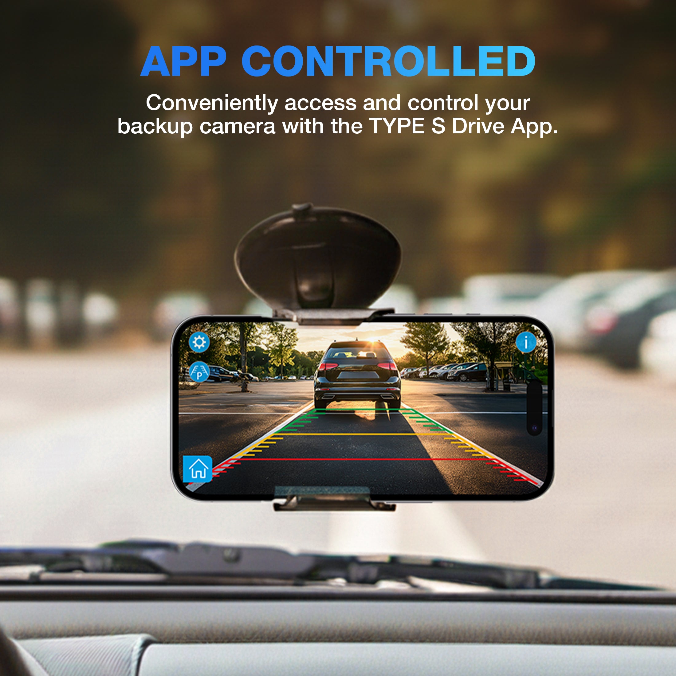 TYPE S Wireless App View Hardwired Backup Camera