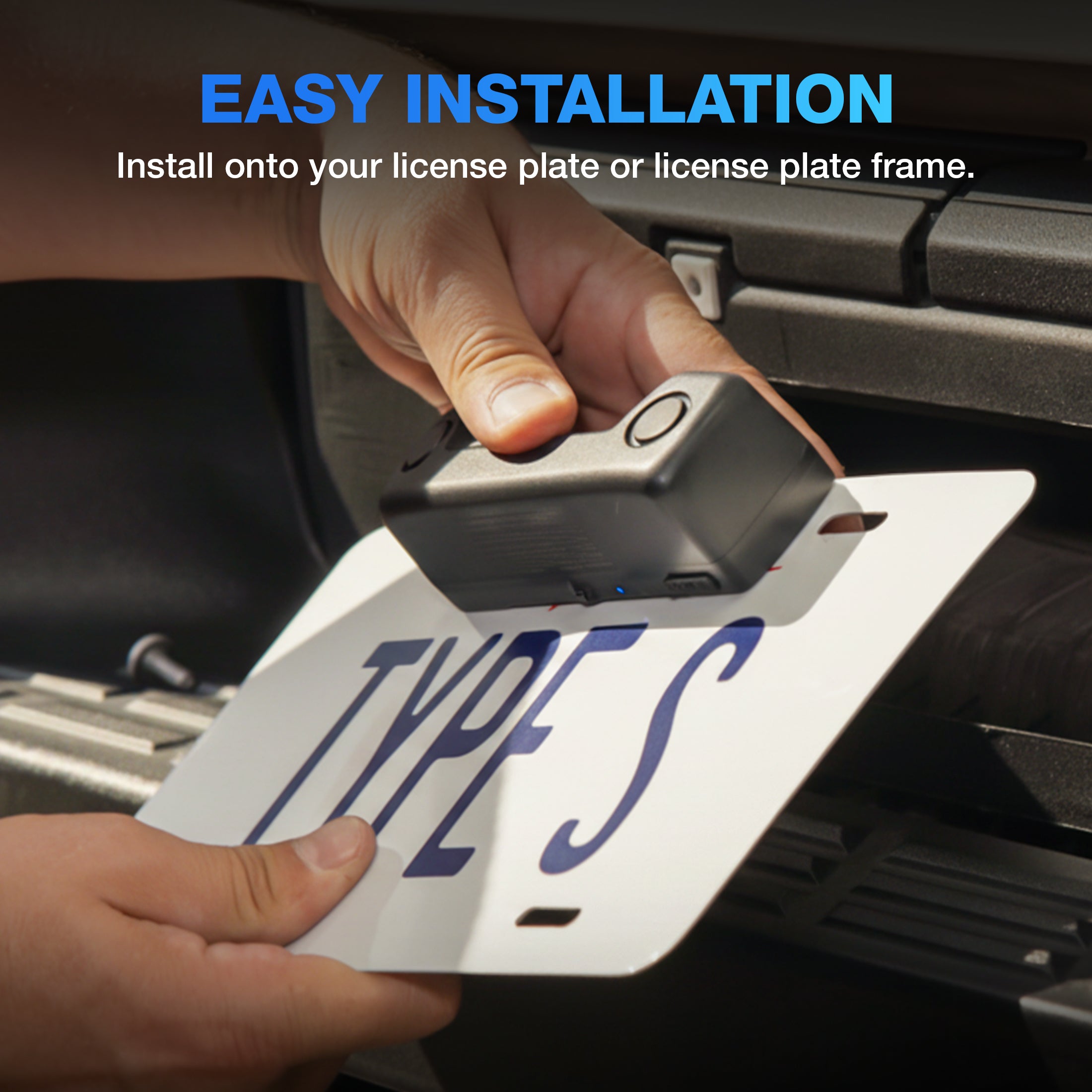 TYPE S Smart Wireless Parking Sensor, Bluetooth Solar Powered Wireless Parking Sensor Kit Car Vehicle Reversing Radar System