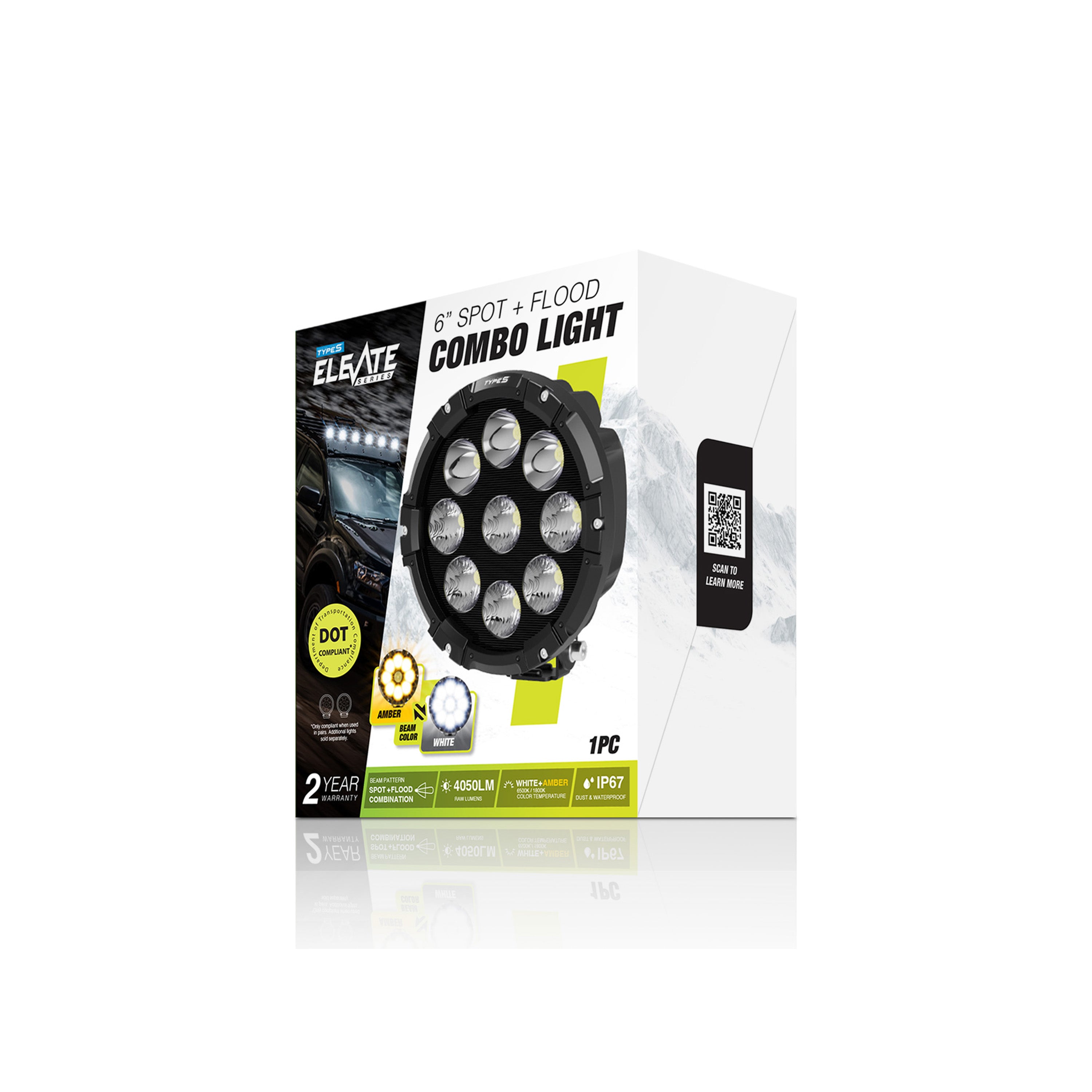 Elevate 6” Spot and Flood Combo Light