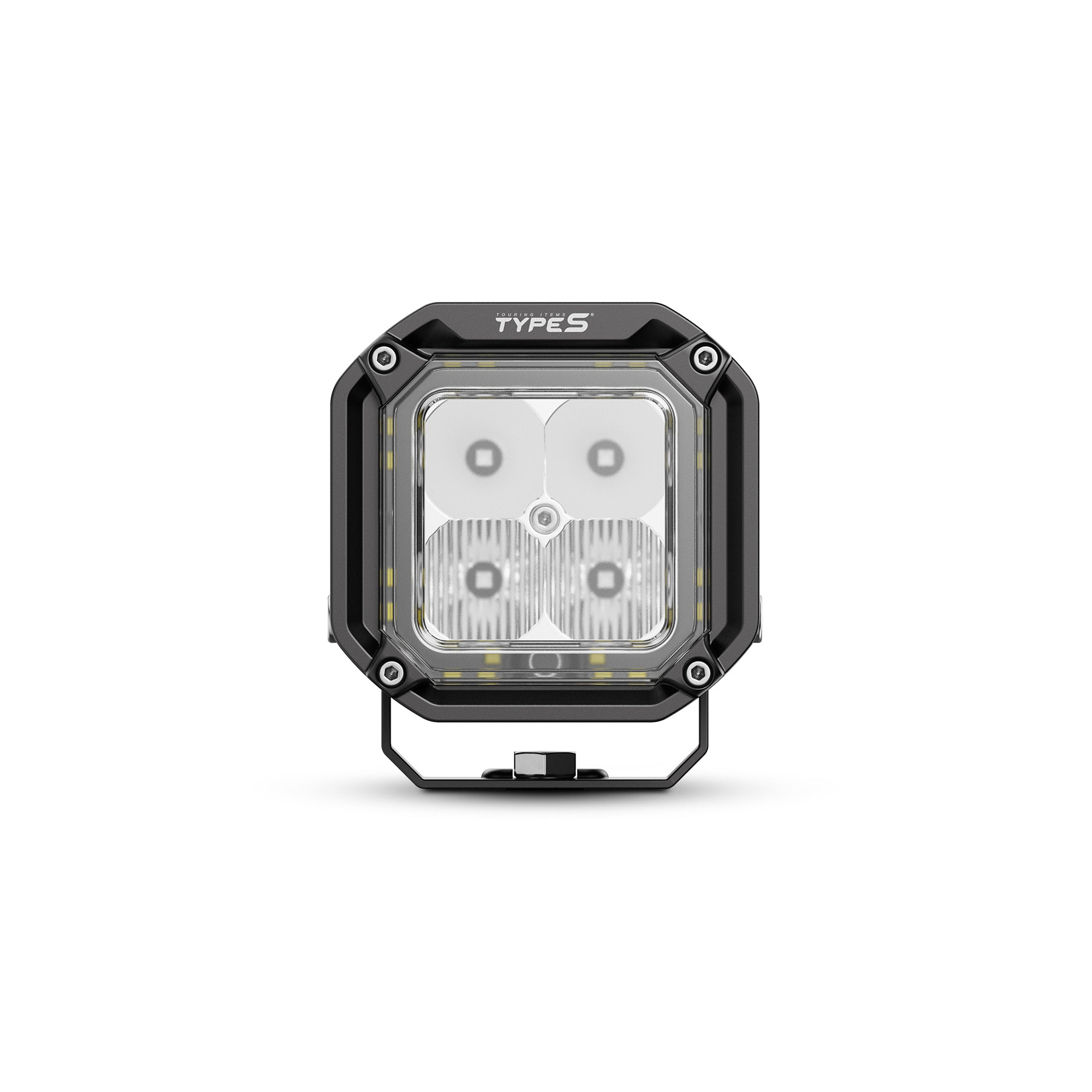 Elevate 4” Flood Cube Light with Amber Accent Light