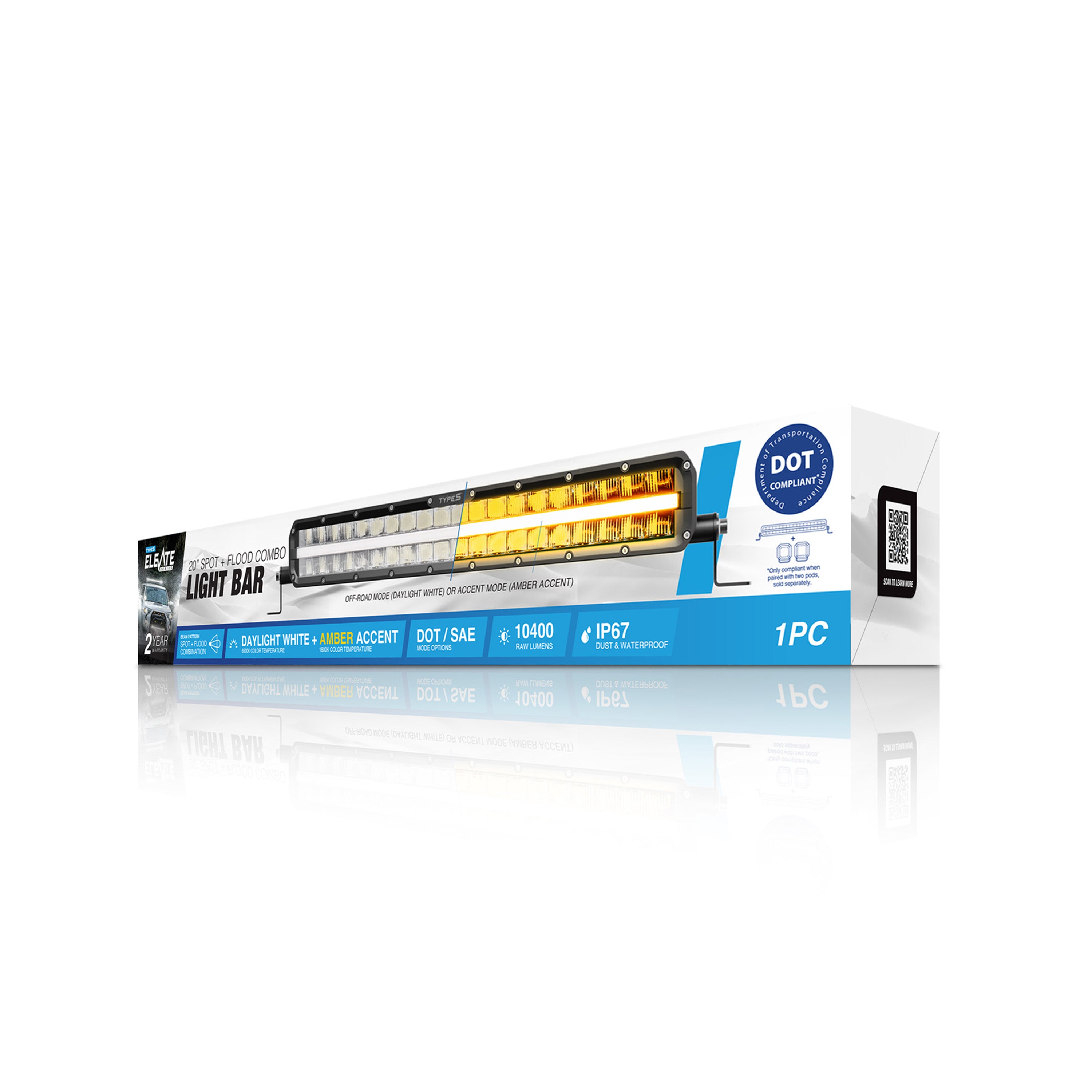 Elevate 20” Spot and Flood Combo Light Bar