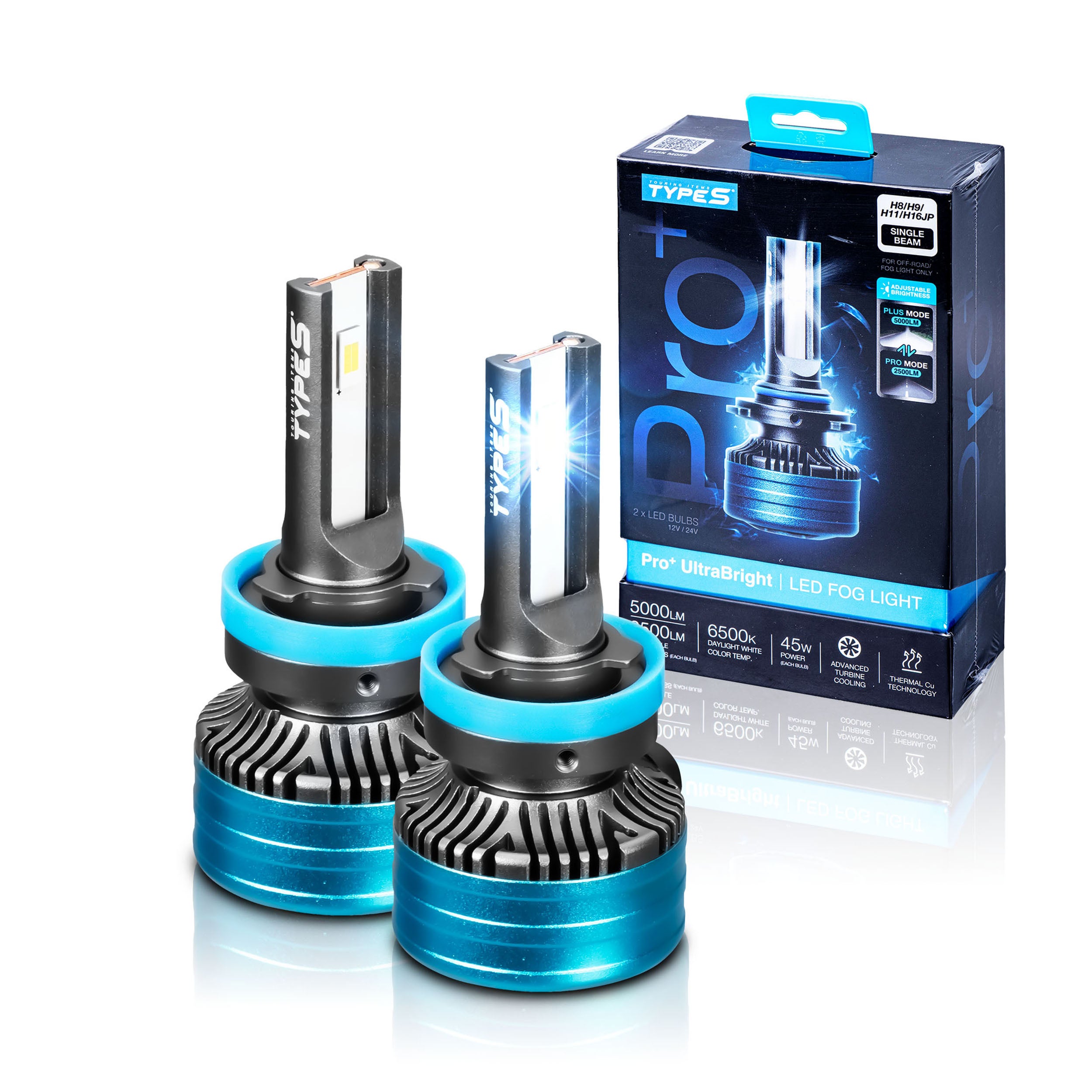 PRO+ ULTRABRIGHT LED FOG LIGHT SET - H8 / H9 / H11 / H16