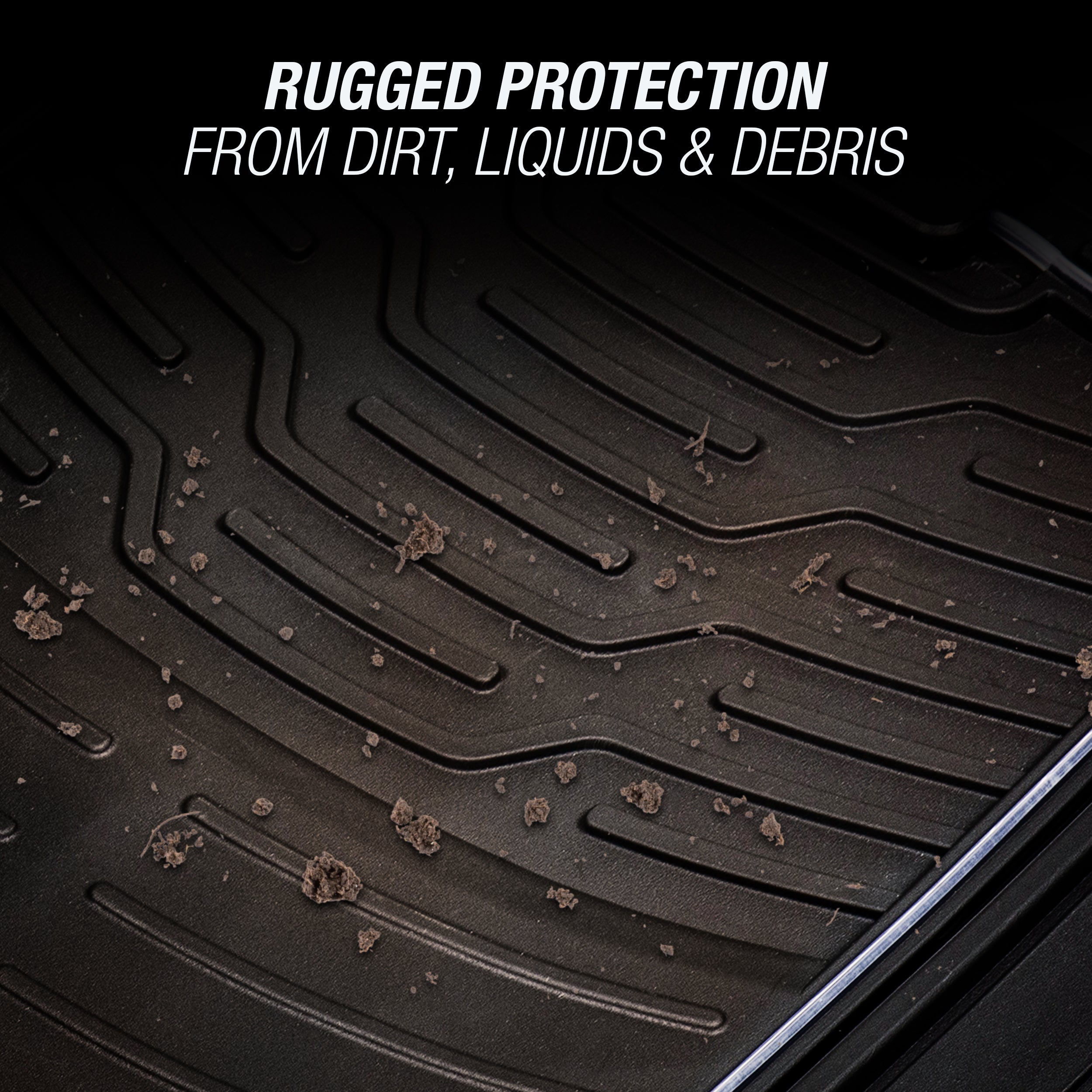 TYPE S LED Lighted Floor Mat (Rubber) 2 Piece, Multicolor RGB Glow, App Controllable