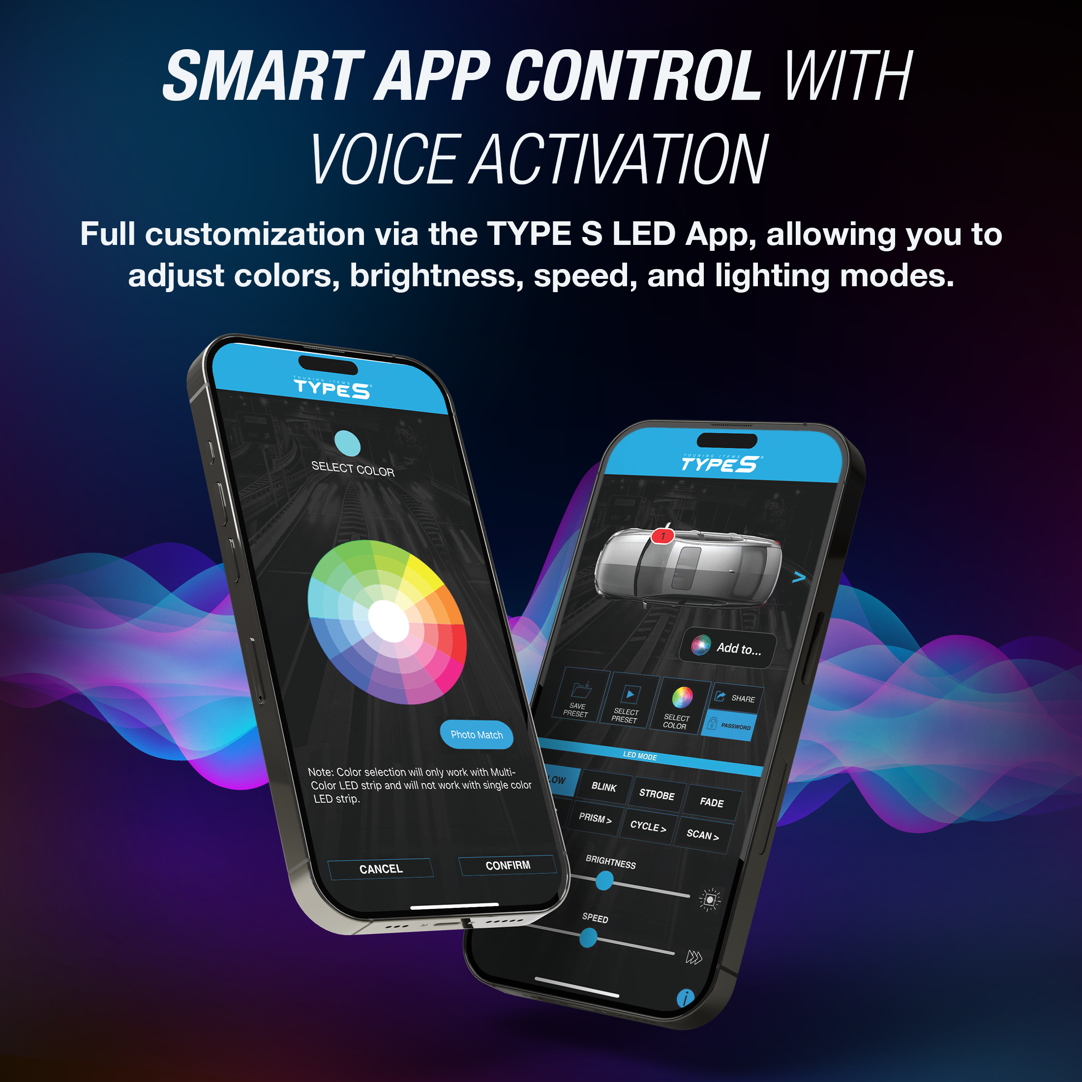 TYPE S Formula DRIFT Pro Series PSL Smart Ultra-Slim LED GS Trim + Footwell Lighting Kit - S550 Mustang