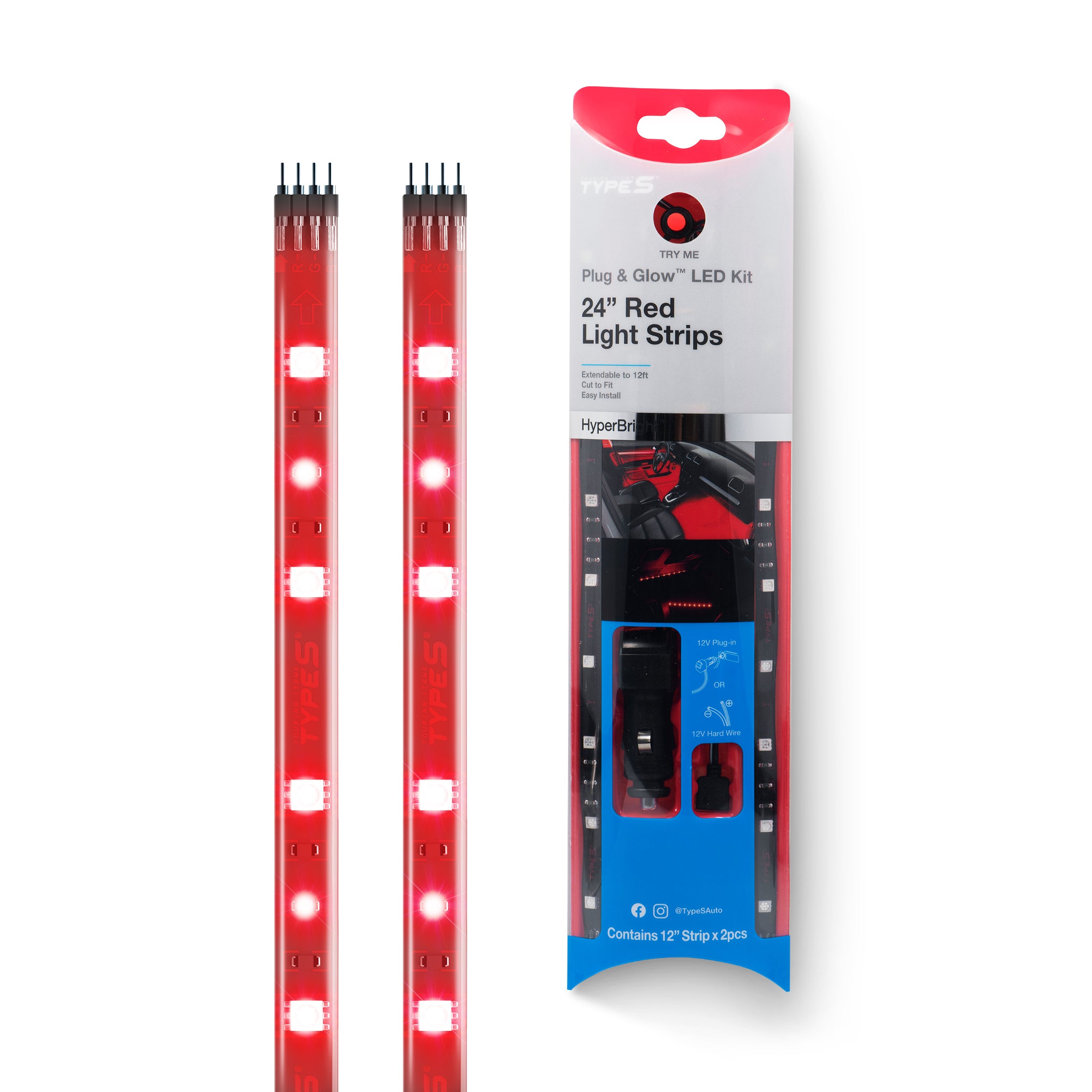 TYPE S HyperBright™ 24" LED Lighting Kit (Red)