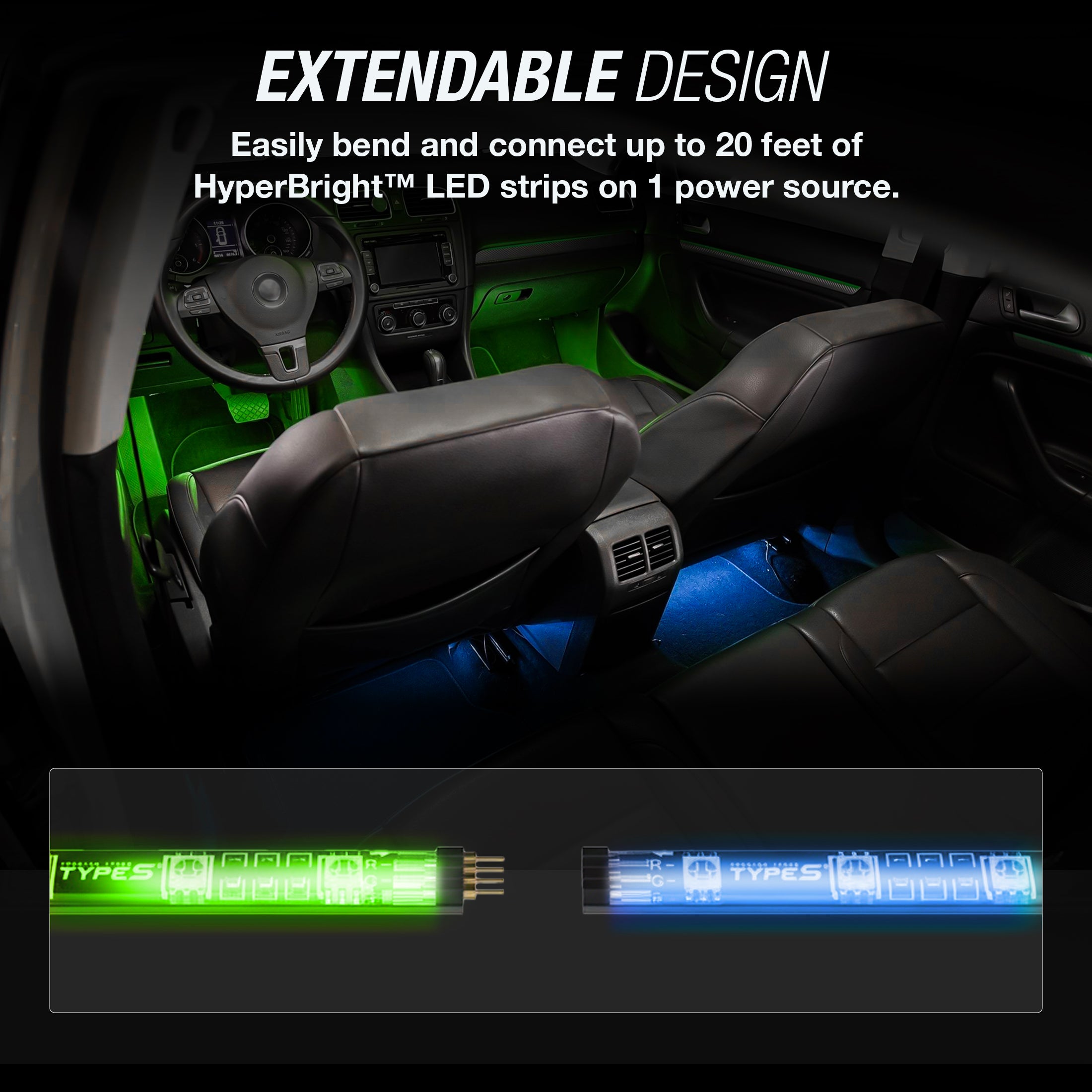 TYPE S HyperBright™ Smart LED Interior Kit