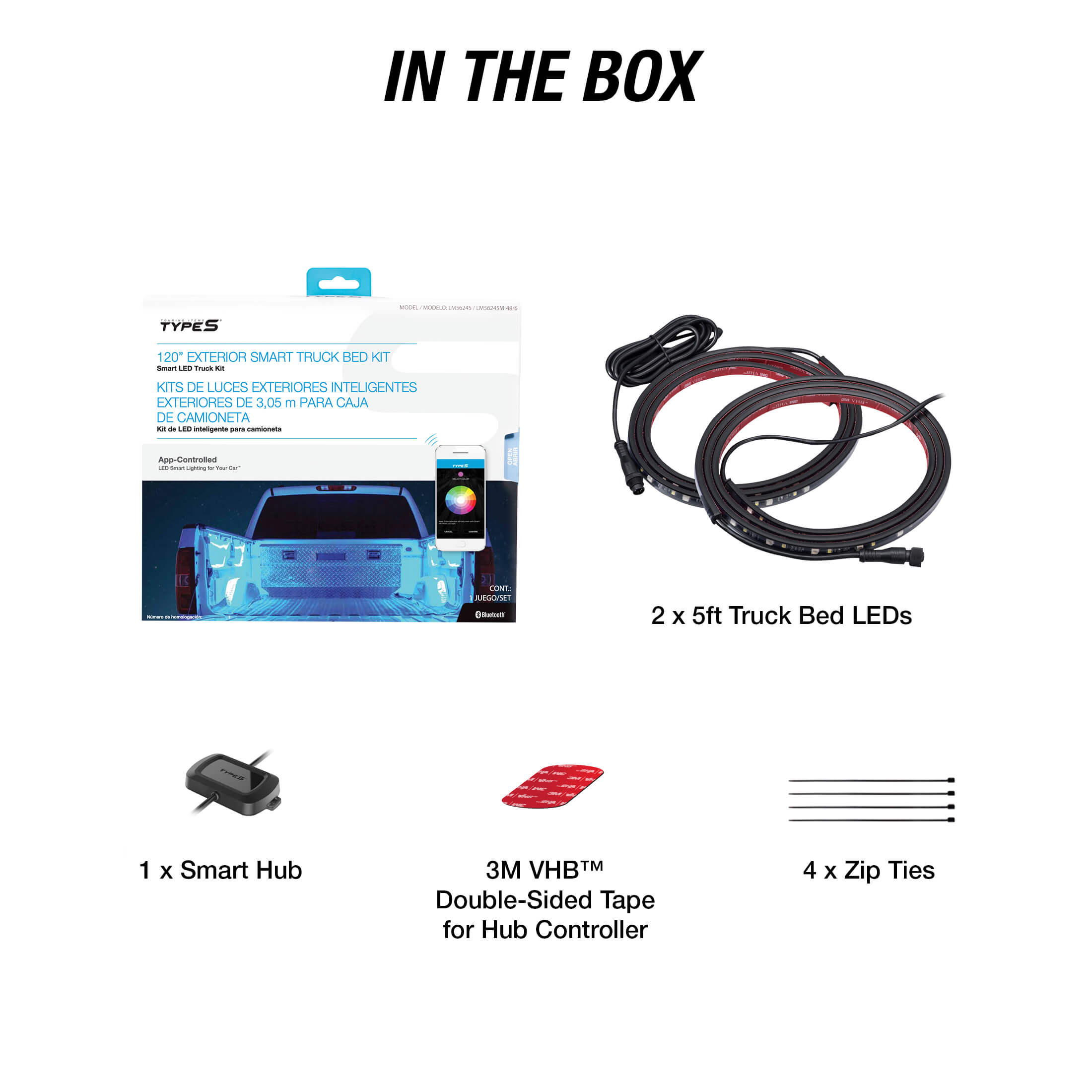 TYPE S 120" Smart LED Truck Bed Lighting Kit