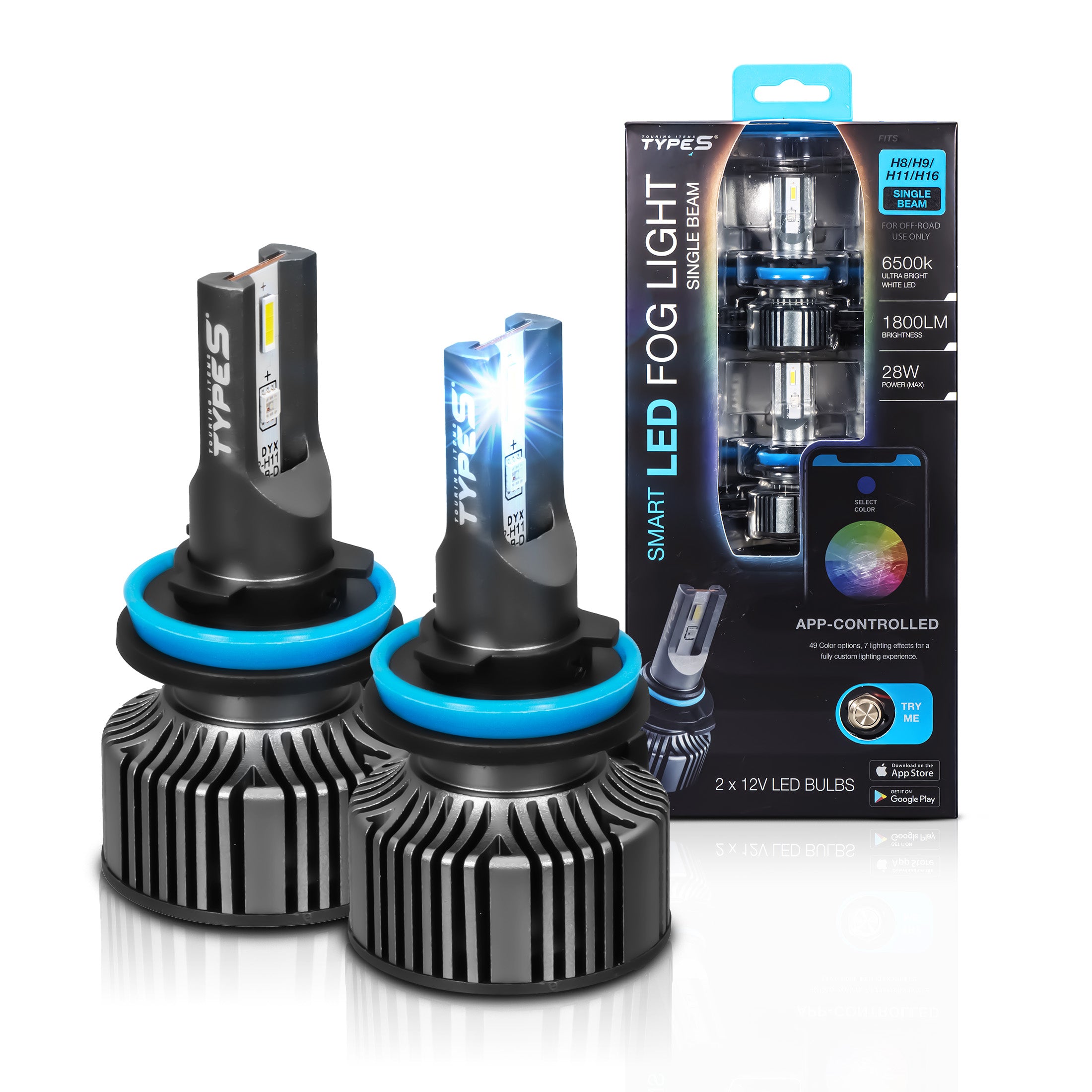 SMART ULTRABRIGHT LED FOG LIGHTS - H8 / H9 / H11 / H16