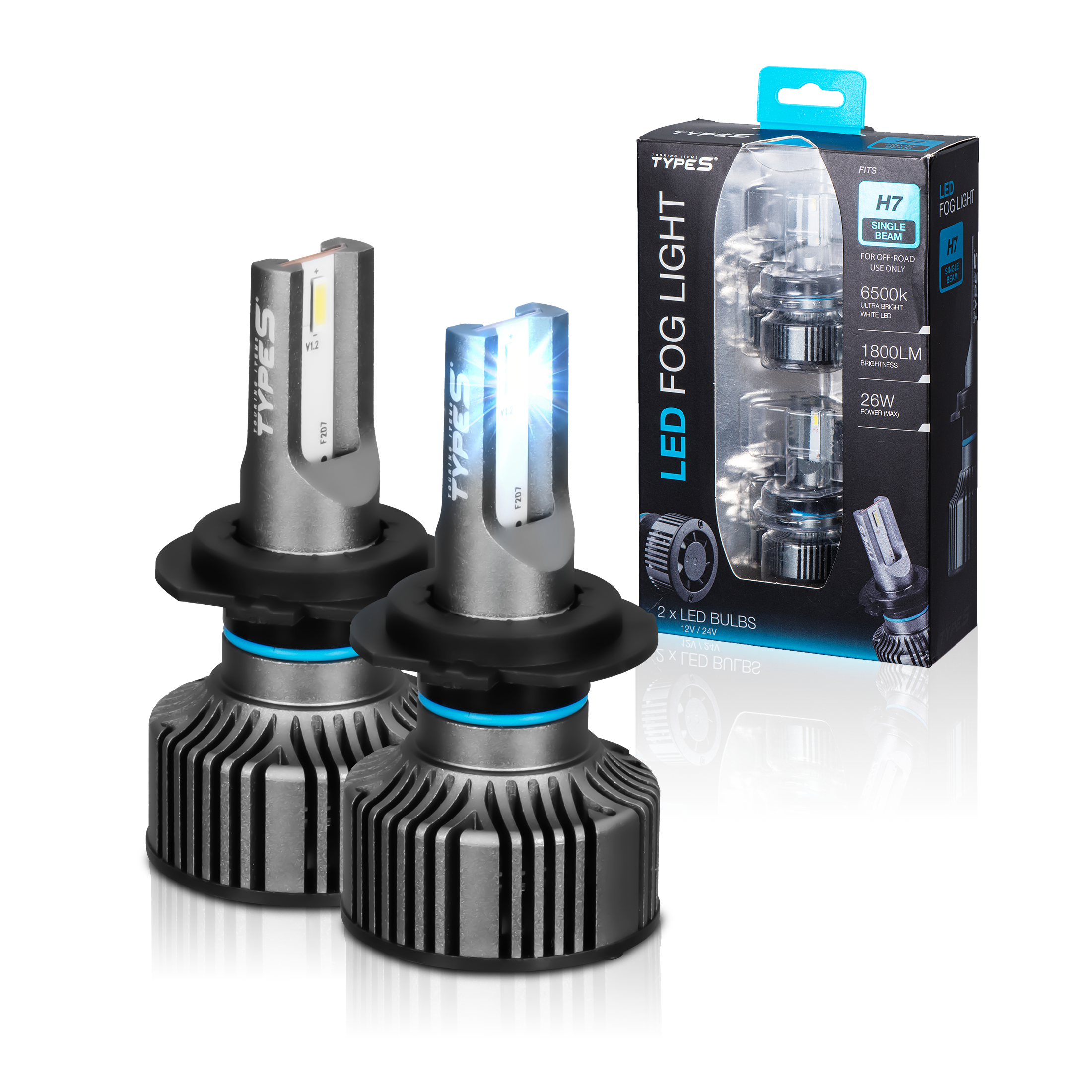 ULTRABRIGHT LED FOG LIGHT SET - H7