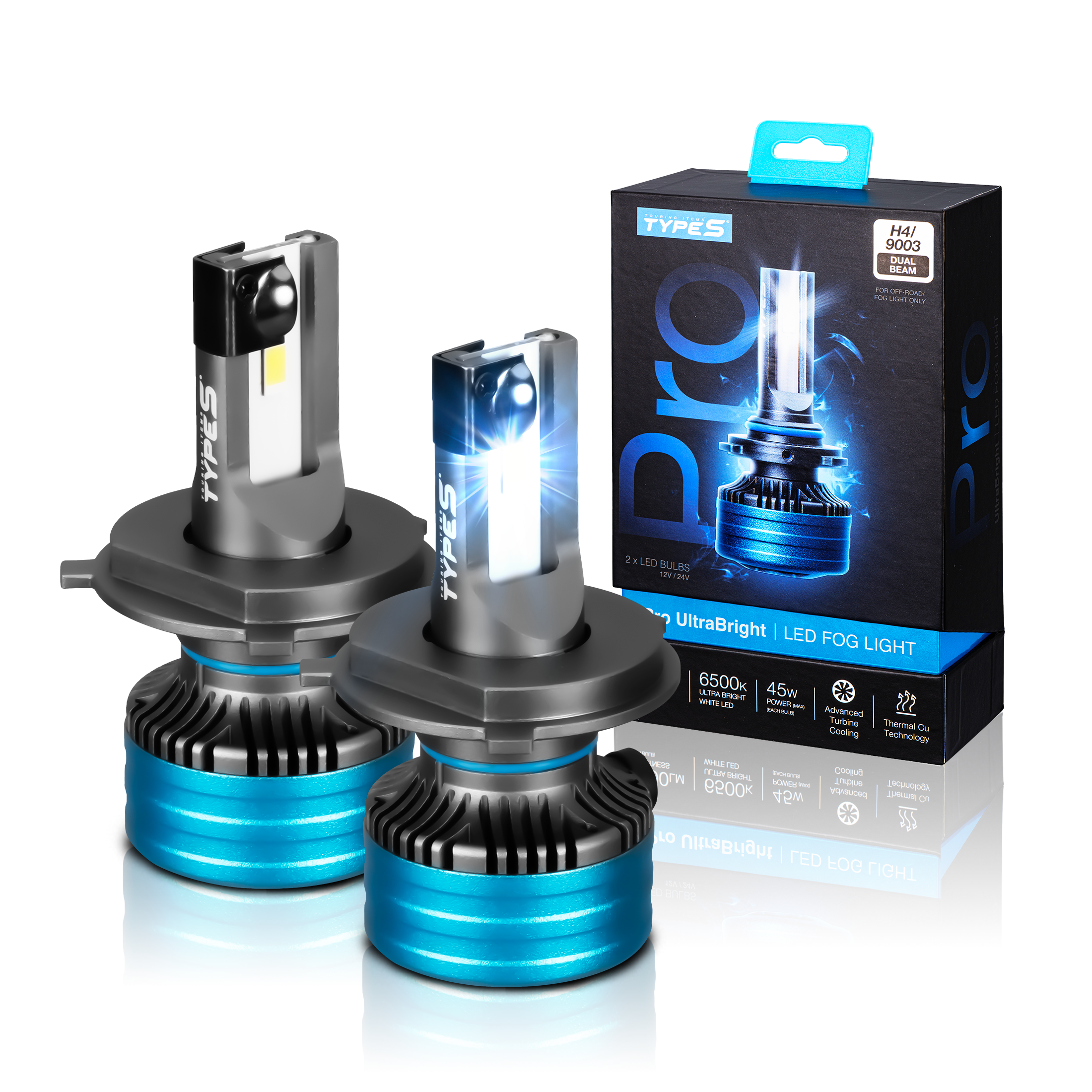 PRO ULTRABRIGHT LED FOG LIGHT SET - H4 / 9003