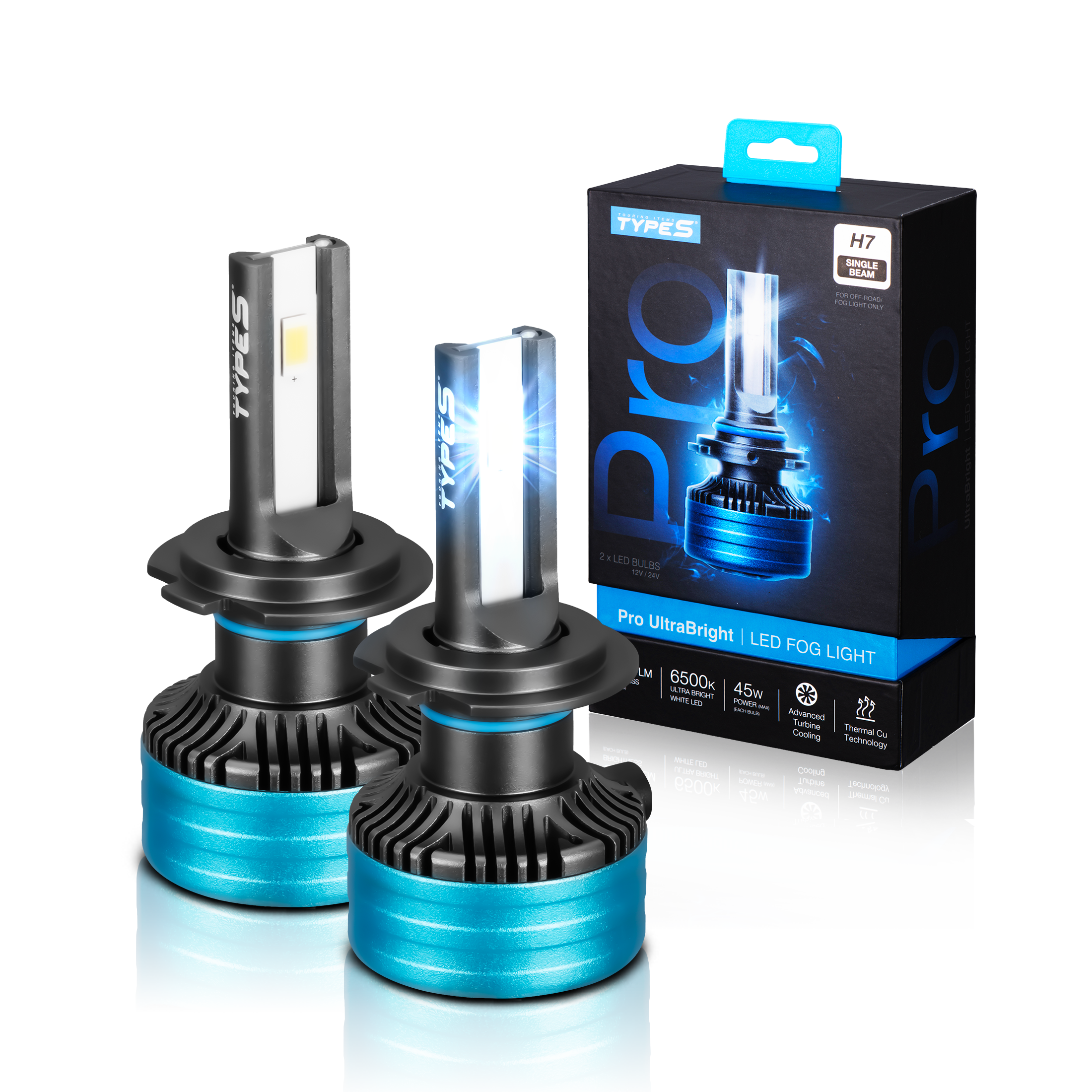PRO ULTRABRIGHT LED FOG LIGHT SET - H7