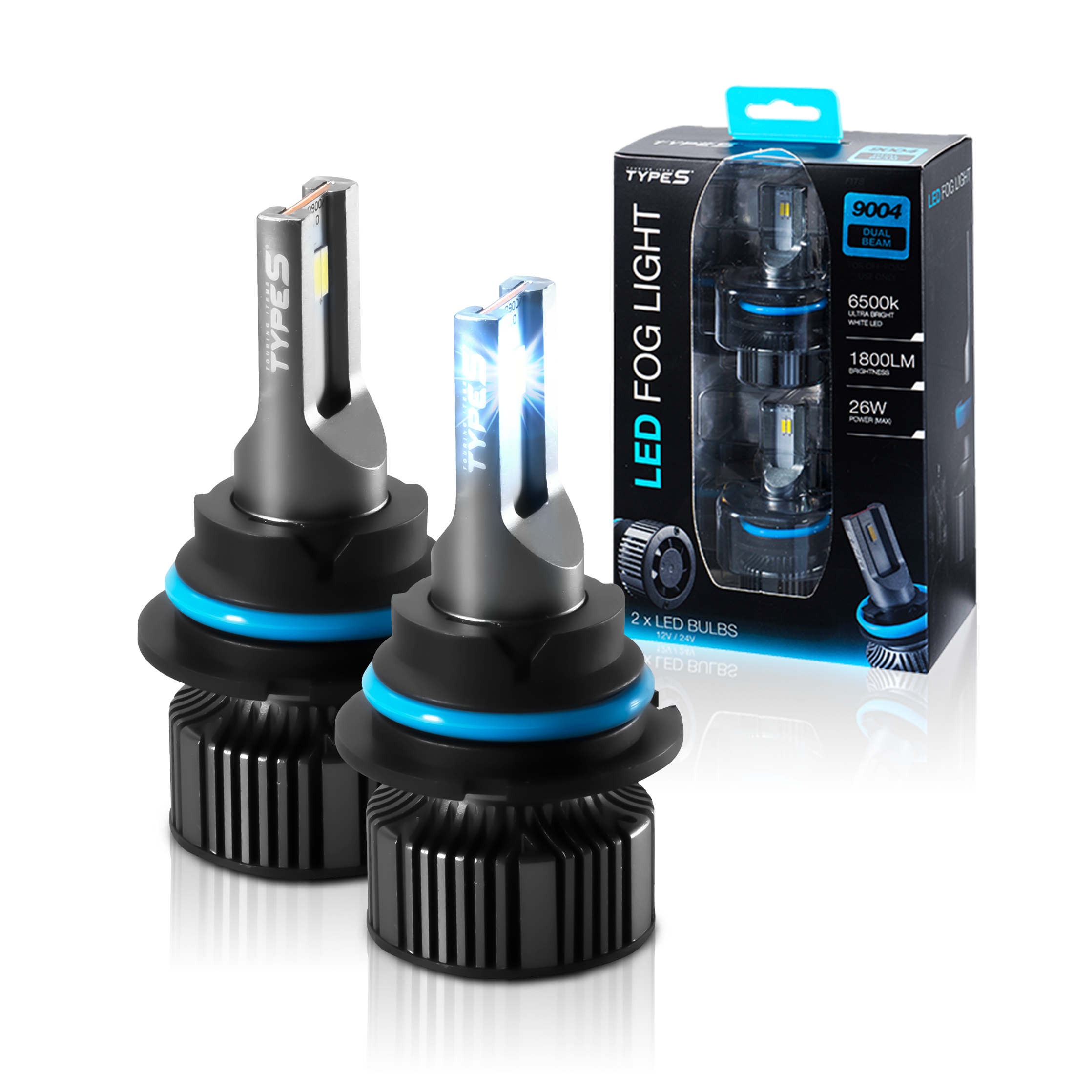 ULTRABRIGHT LED FOG LIGHT SET -  9004