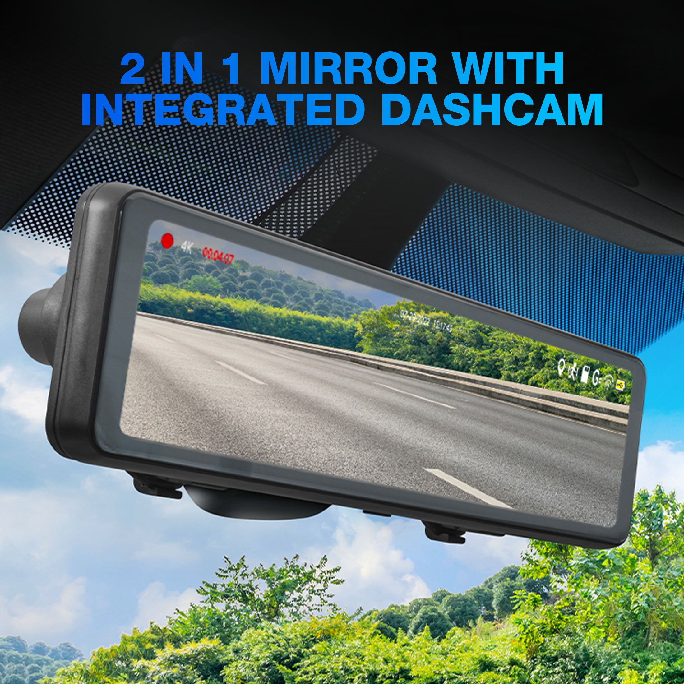TYPE S Y400 4K UHD Dashcam & Rearview Mirror 2-in-1