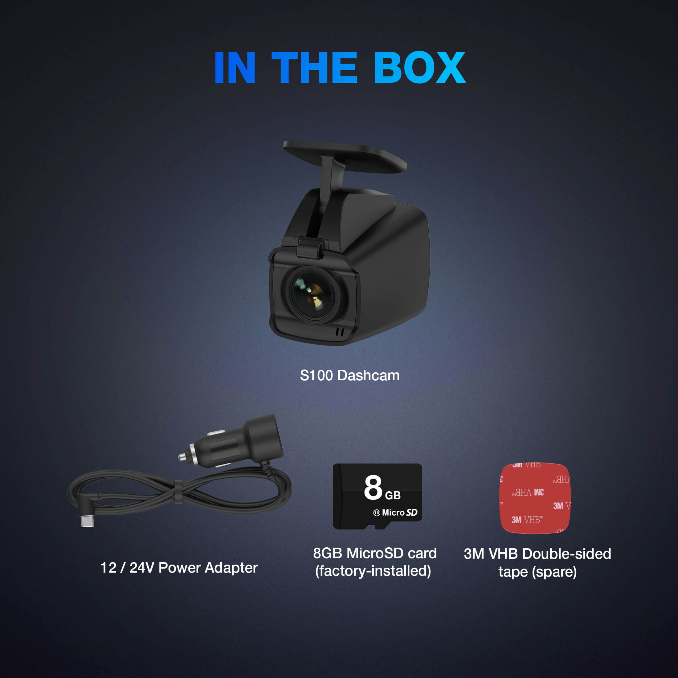 TYPE S S100 1080p Full HD Dashcam