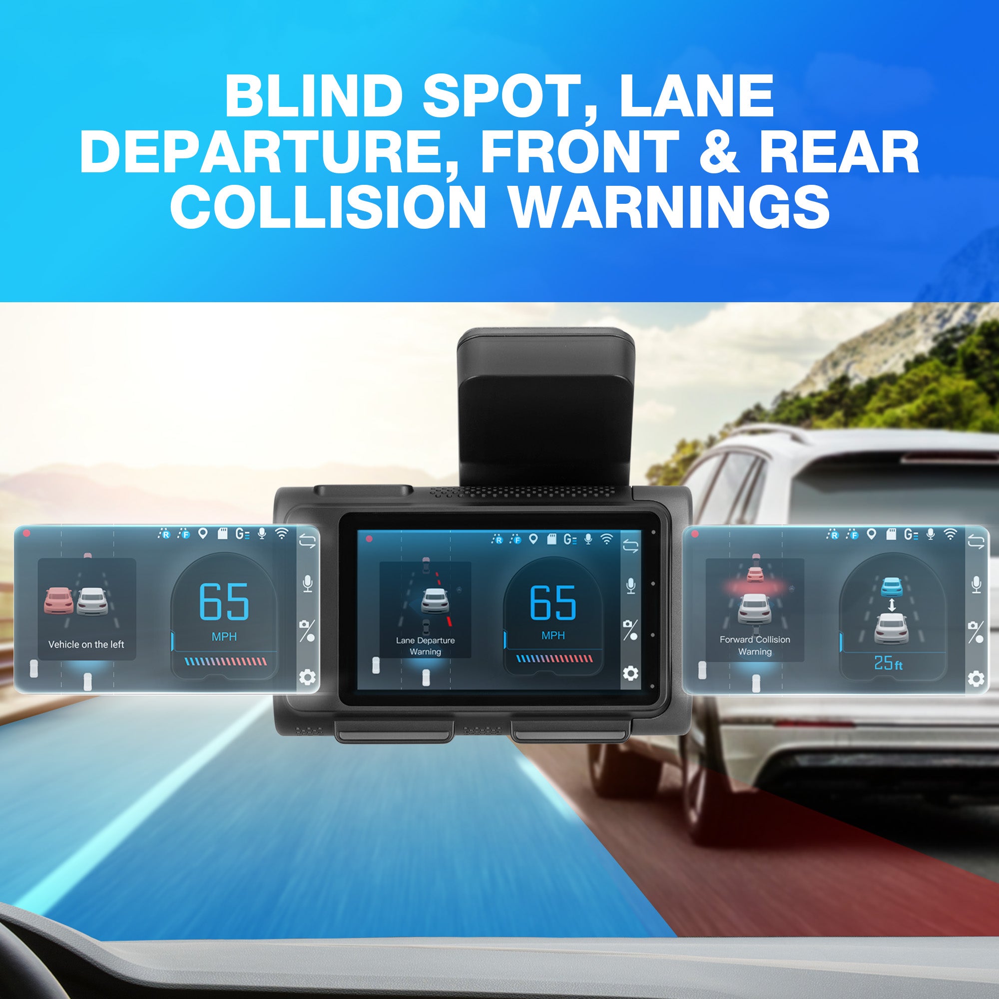 TYPE S T200 PLUS Full-Coverage AI Dash Cam with AI-Powered Advanced Driver Assistance