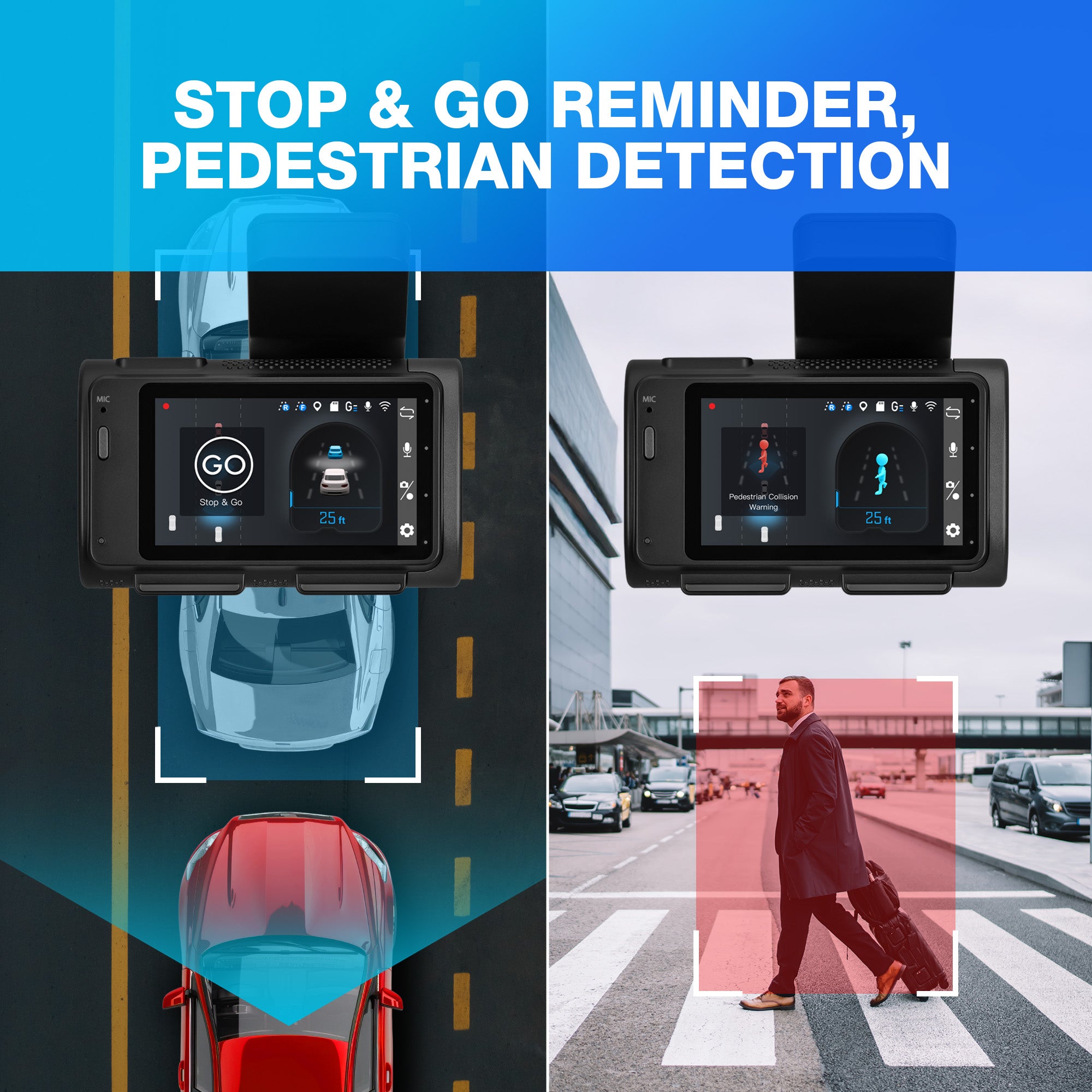 TYPE S T200 PLUS Full-Coverage AI Dash Cam with AI-Powered Advanced Driver Assistance