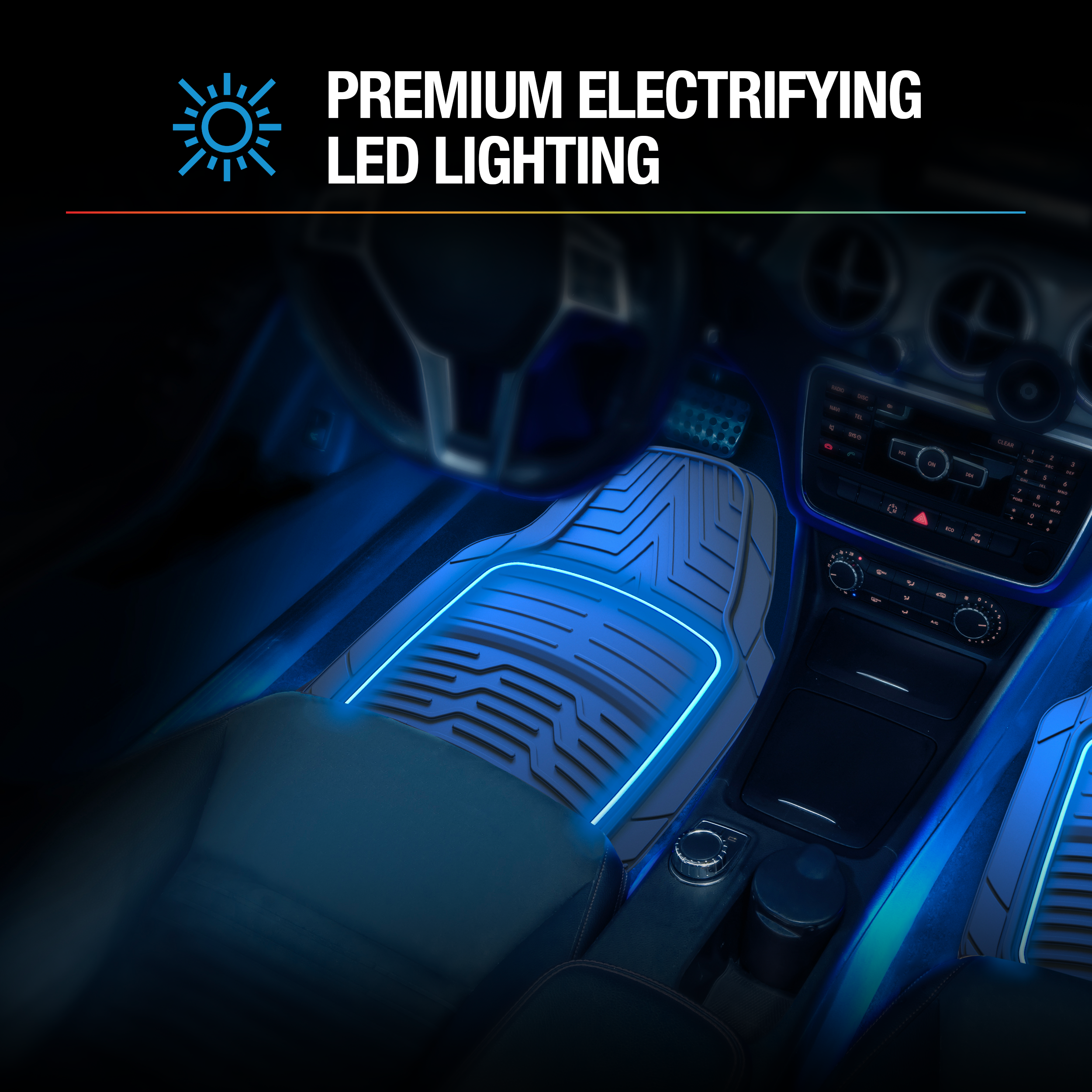 TYPE S 2PC LED Glow Floormat