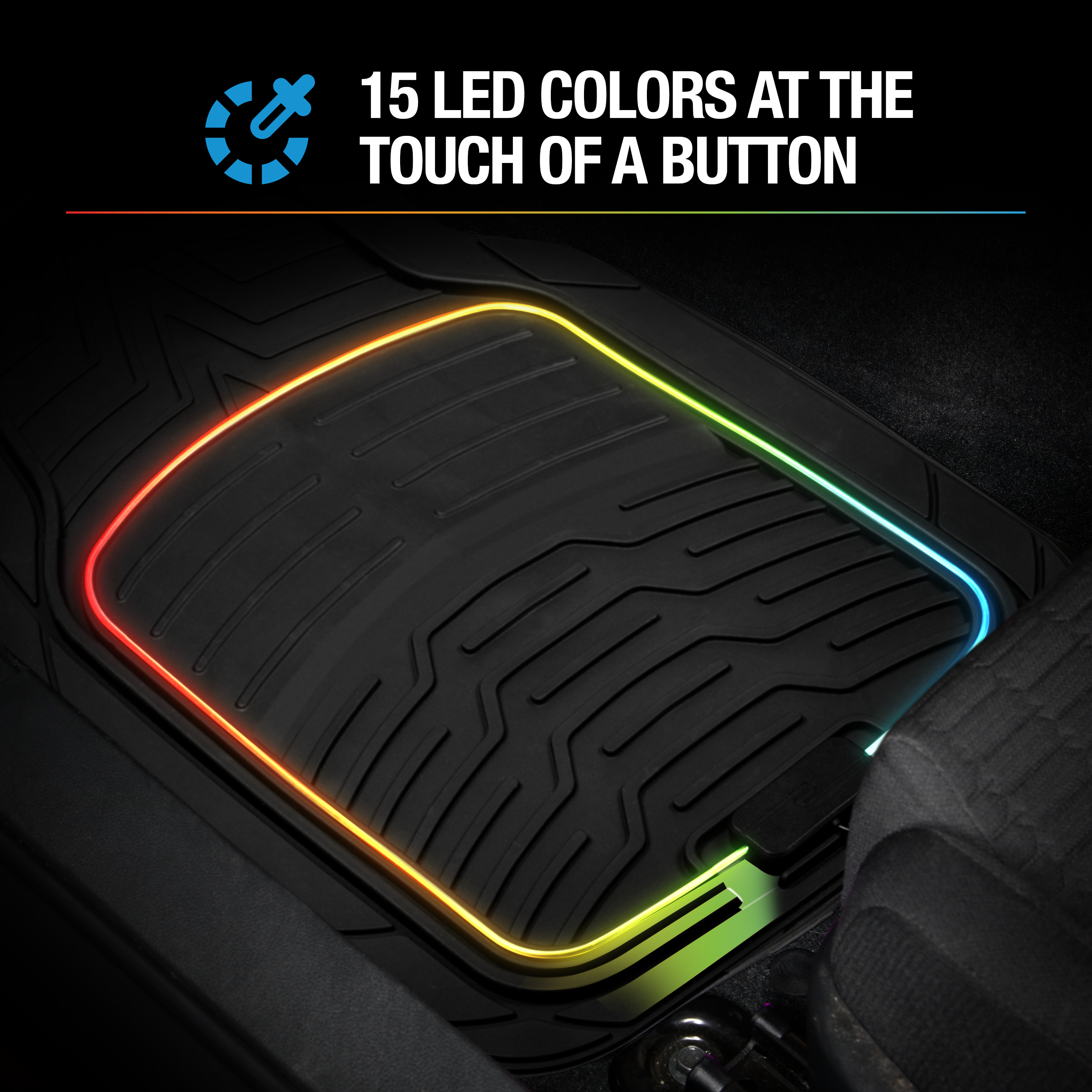 TYPE S 2PC LED Glow Floormat