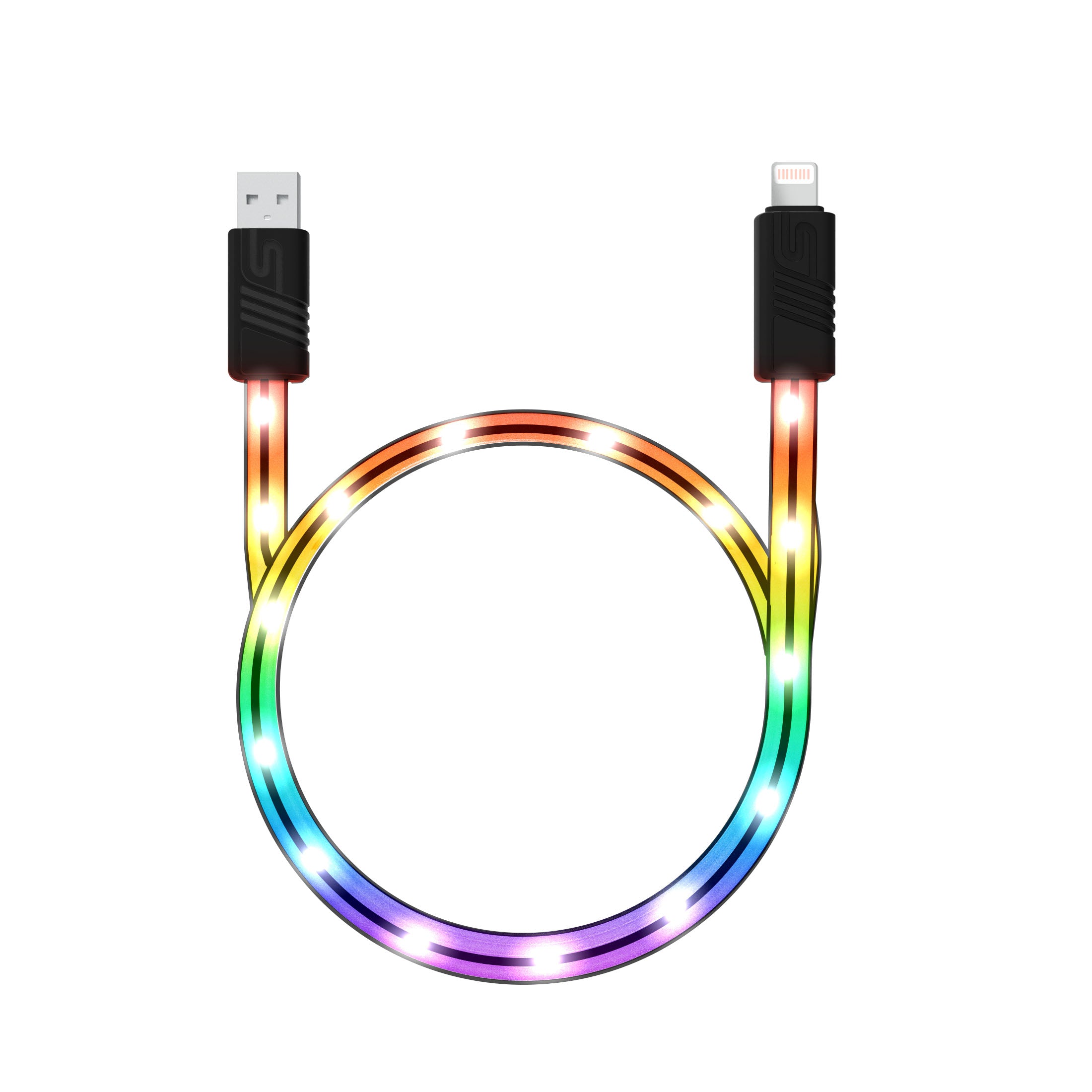USB-A to Lightning LED Charging Cable