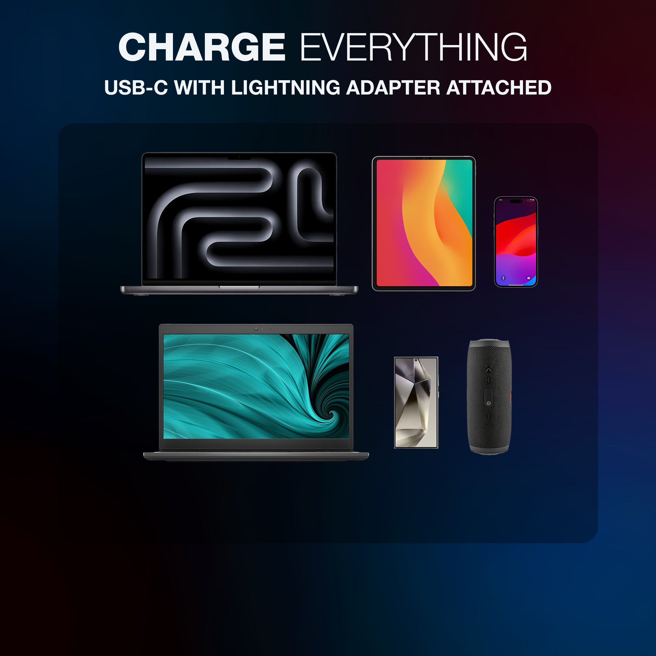 USB-C to USB-C LED Charging Cable