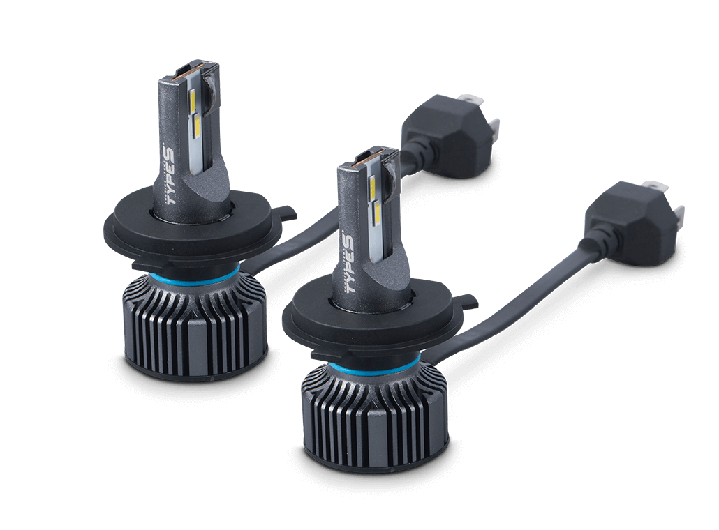 TYPE S H4 9003 LED Fog Light Dual Beam Replacement Bulb set