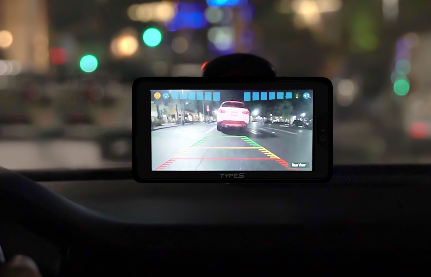 TYPE S HD Solar Powered Wireless Add-on Backup Camera with Ultrasonic Backup Sensor - TYPE S Touring Items-BT532858-1
