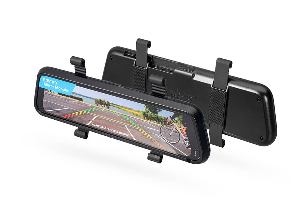 TYPE S Solar Powered Portable License Plate Frame Backup Camera with H