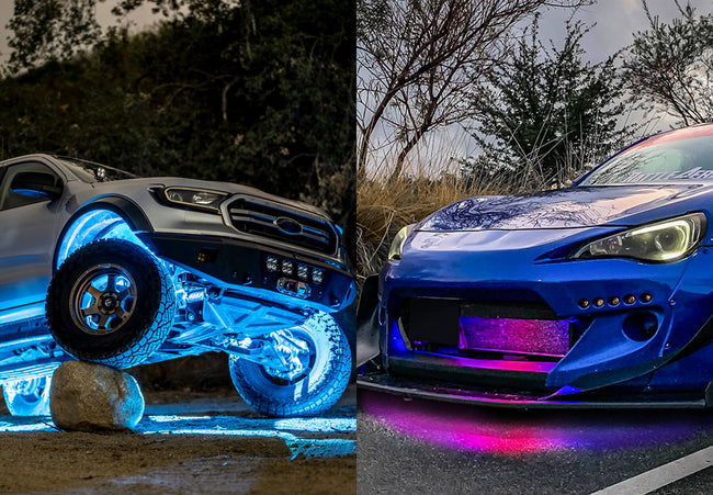 Rock Lights vs. Underglow: What Sets Them Apart? - TYPE S Touring Items