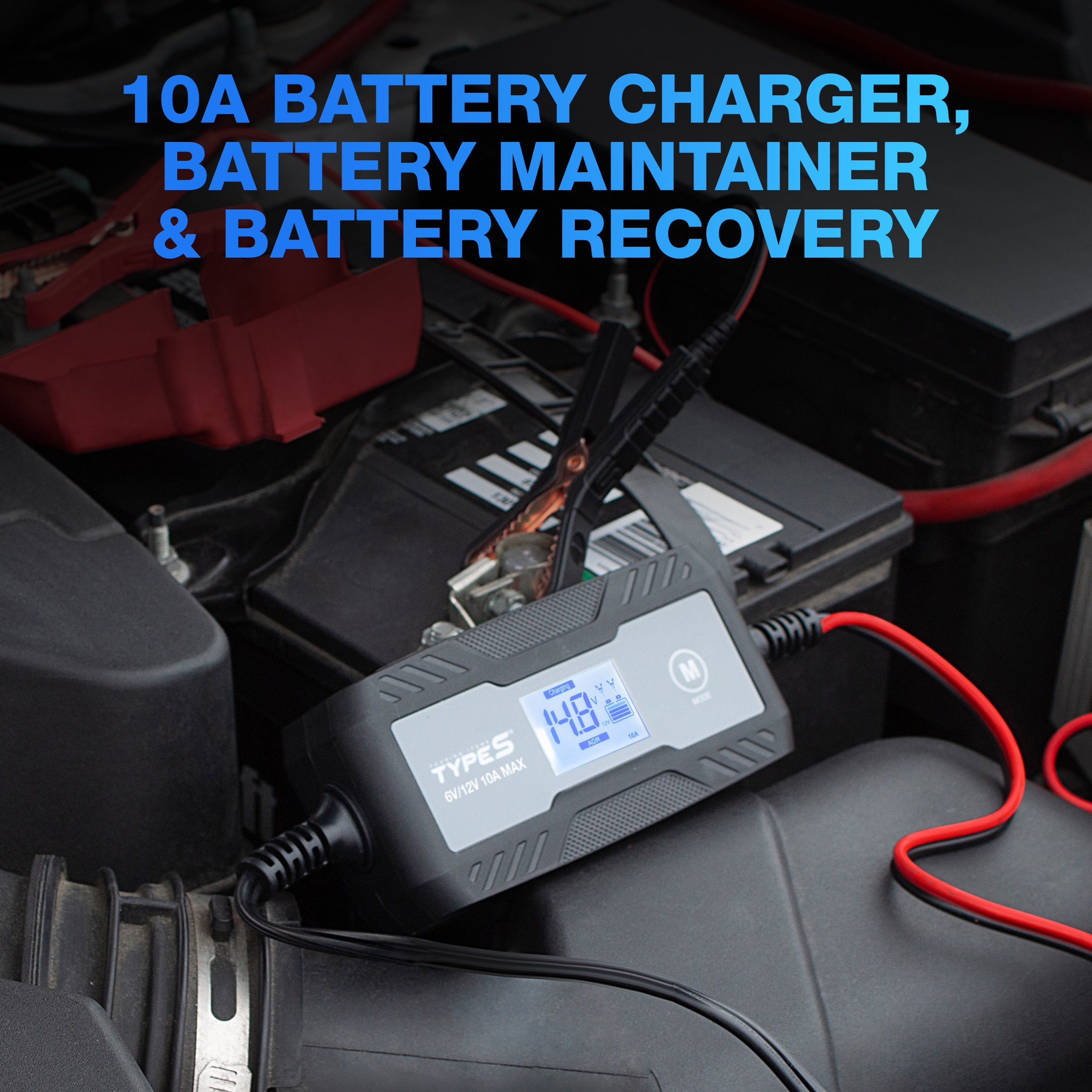 TYPE S 10A Battery Charger & Maintainer