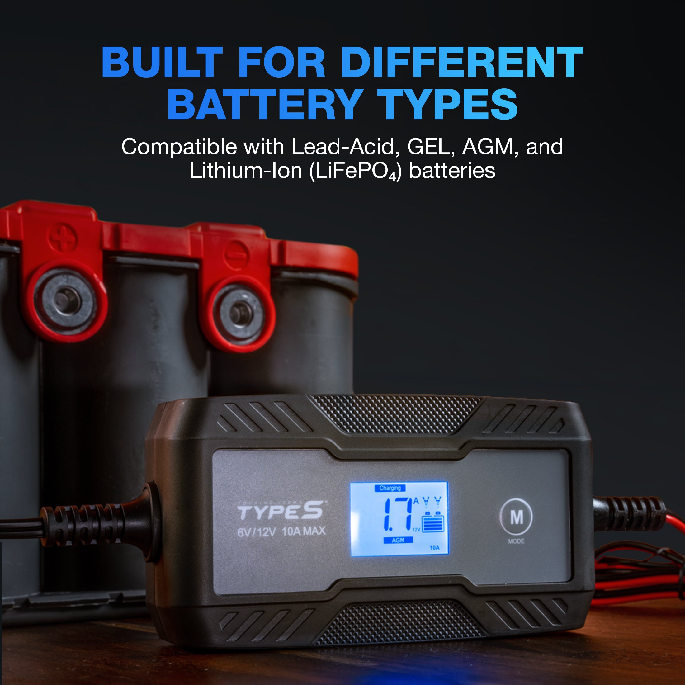 TYPE S 10A Battery Charger & Maintainer
