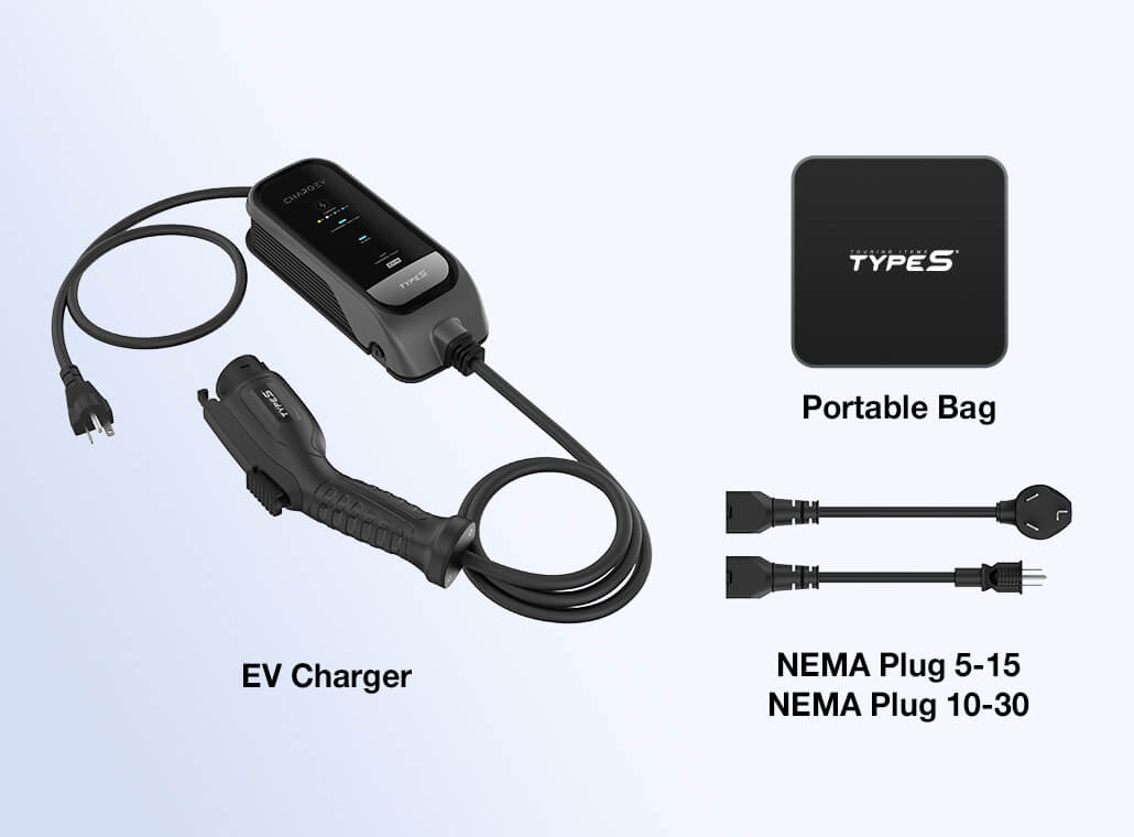 CHARGEEV 16A Level 1 Charger, Compatible with All EV Models