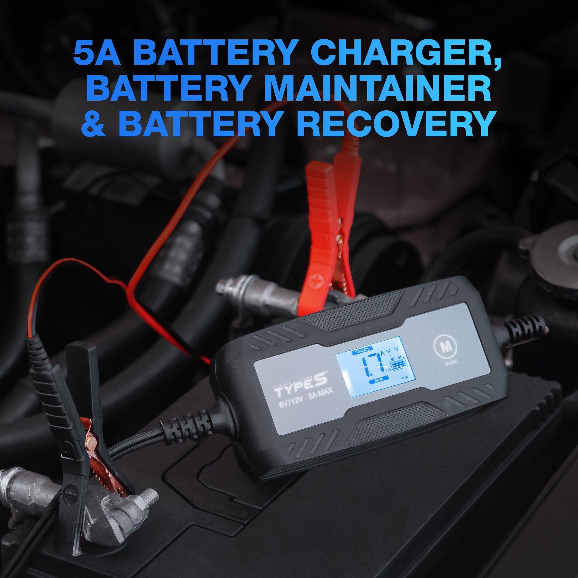TYPE S 5A Battery Charger and Maintainer