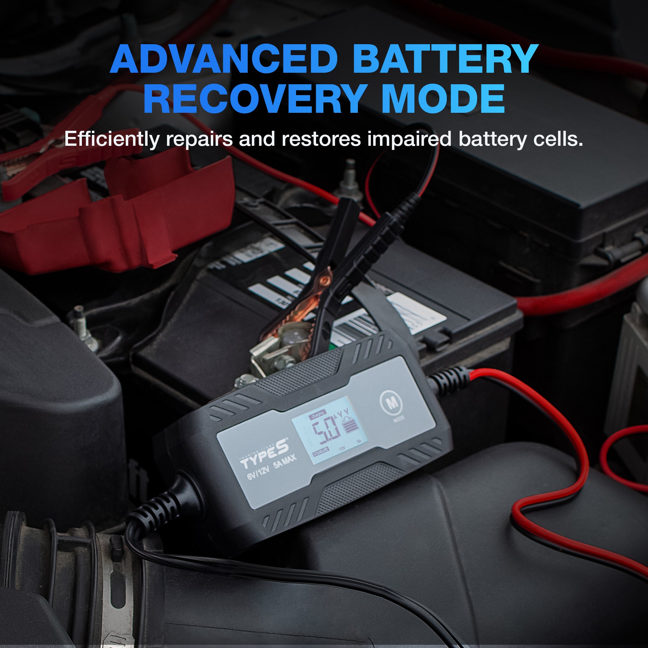 TYPE S 5A Battery Charger and Maintainer