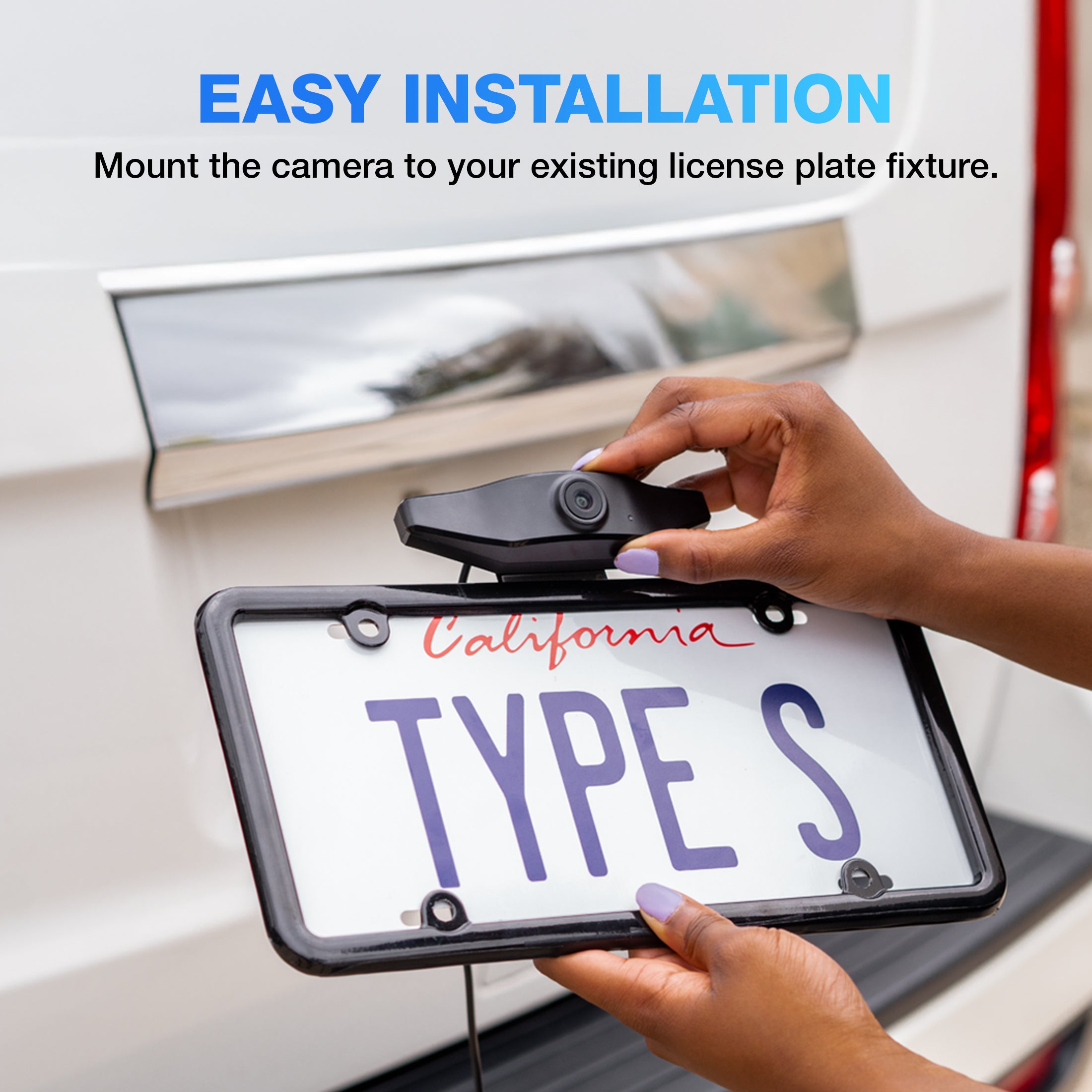 TYPE S Smart 1080p HD Backup Camera with Hardwire Connection