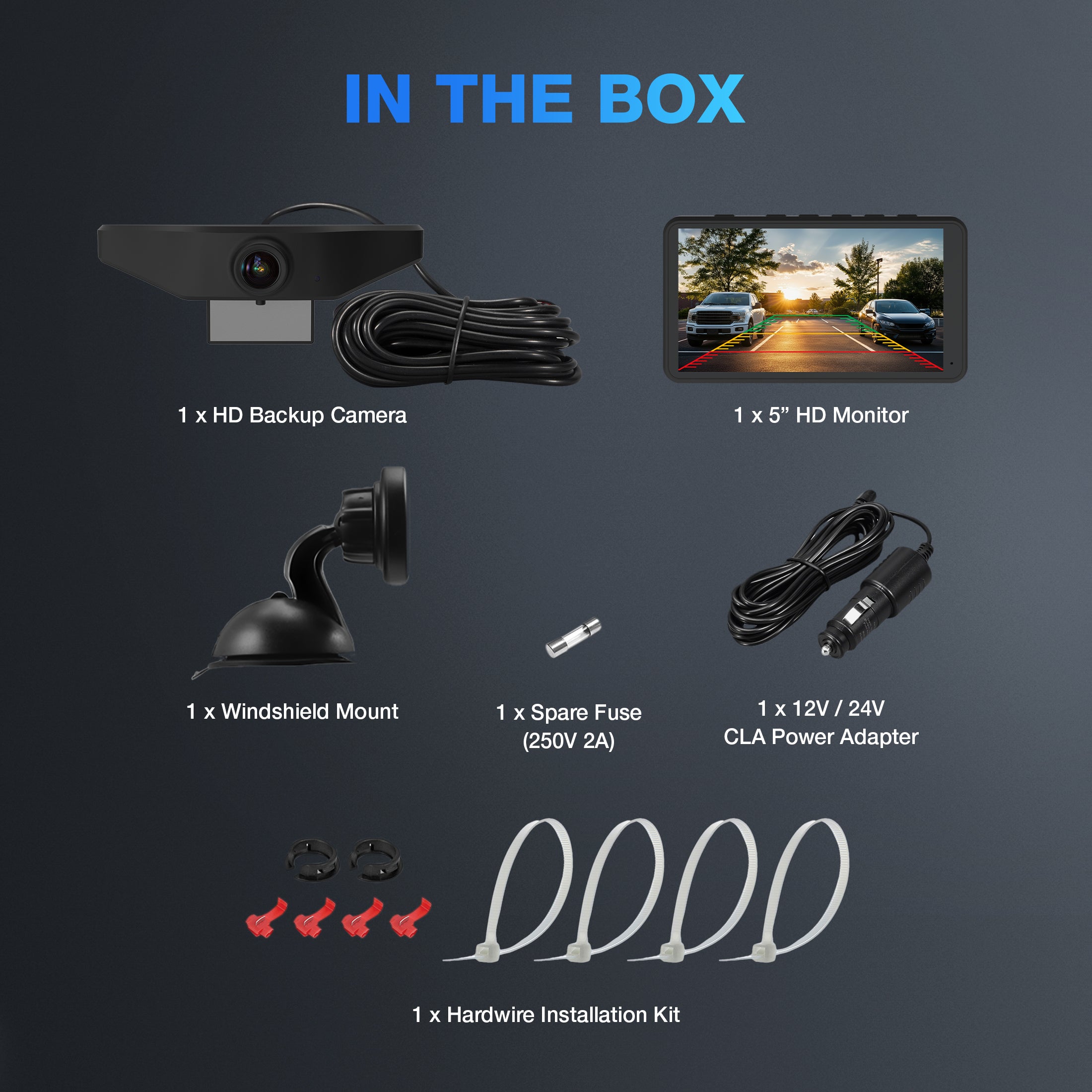 TYPE S HD Backup Camera With 5" Monitor