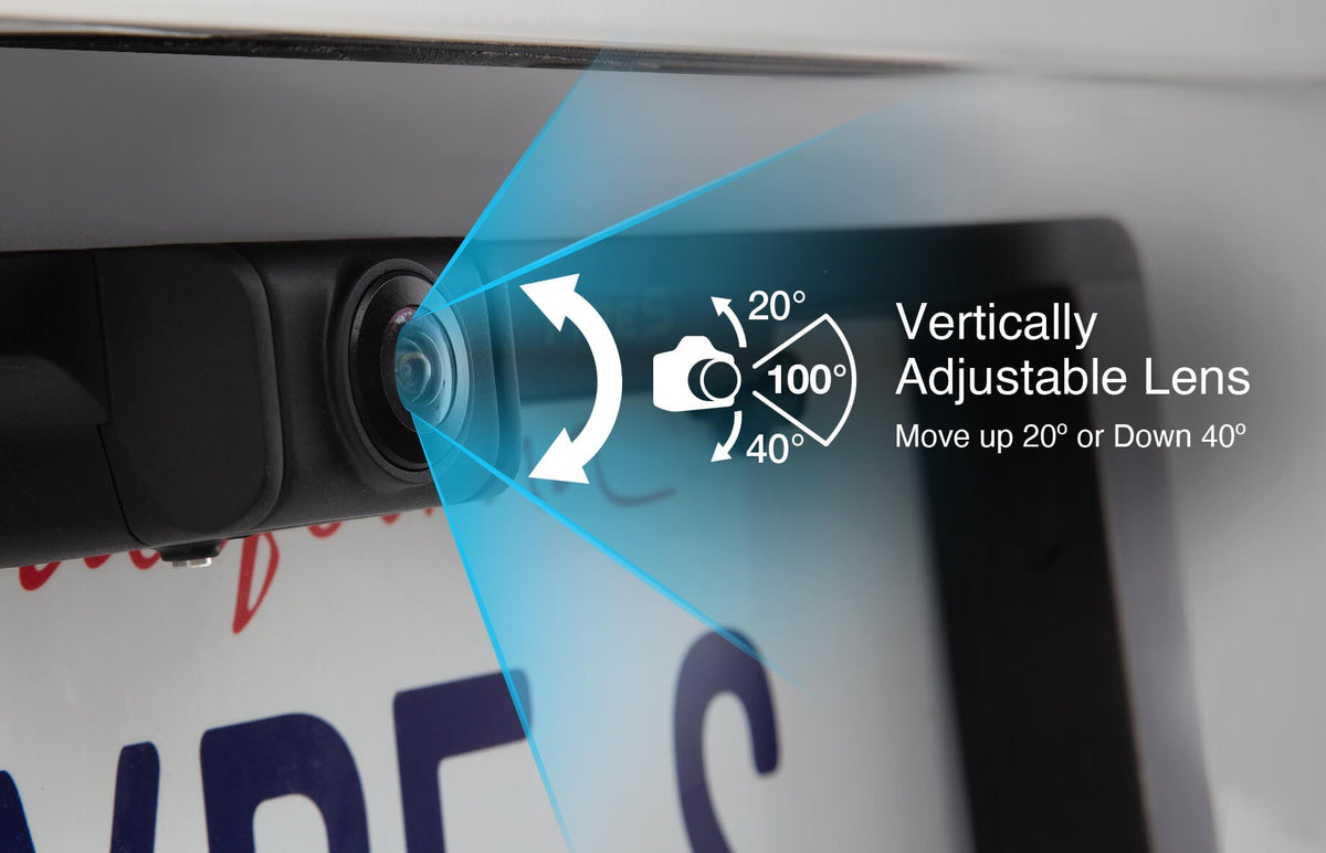 Adjustable Rear Camera Solar-Powered Wireless Backup Camera with Adjustable Lens to Enhance ...