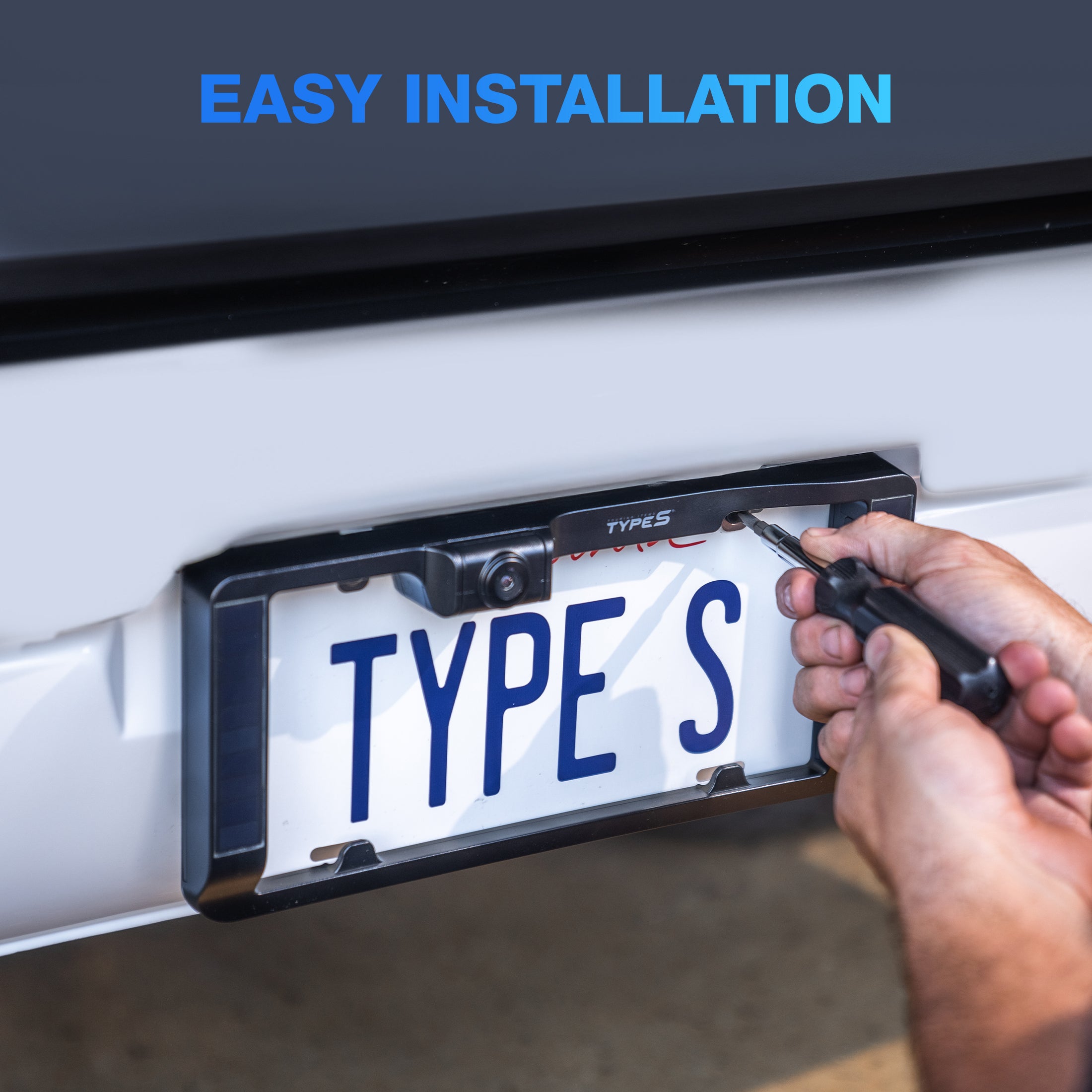 TYPE S HD Solar Powered Wireless Backup Camera with Ultrasonic Backup Sensor