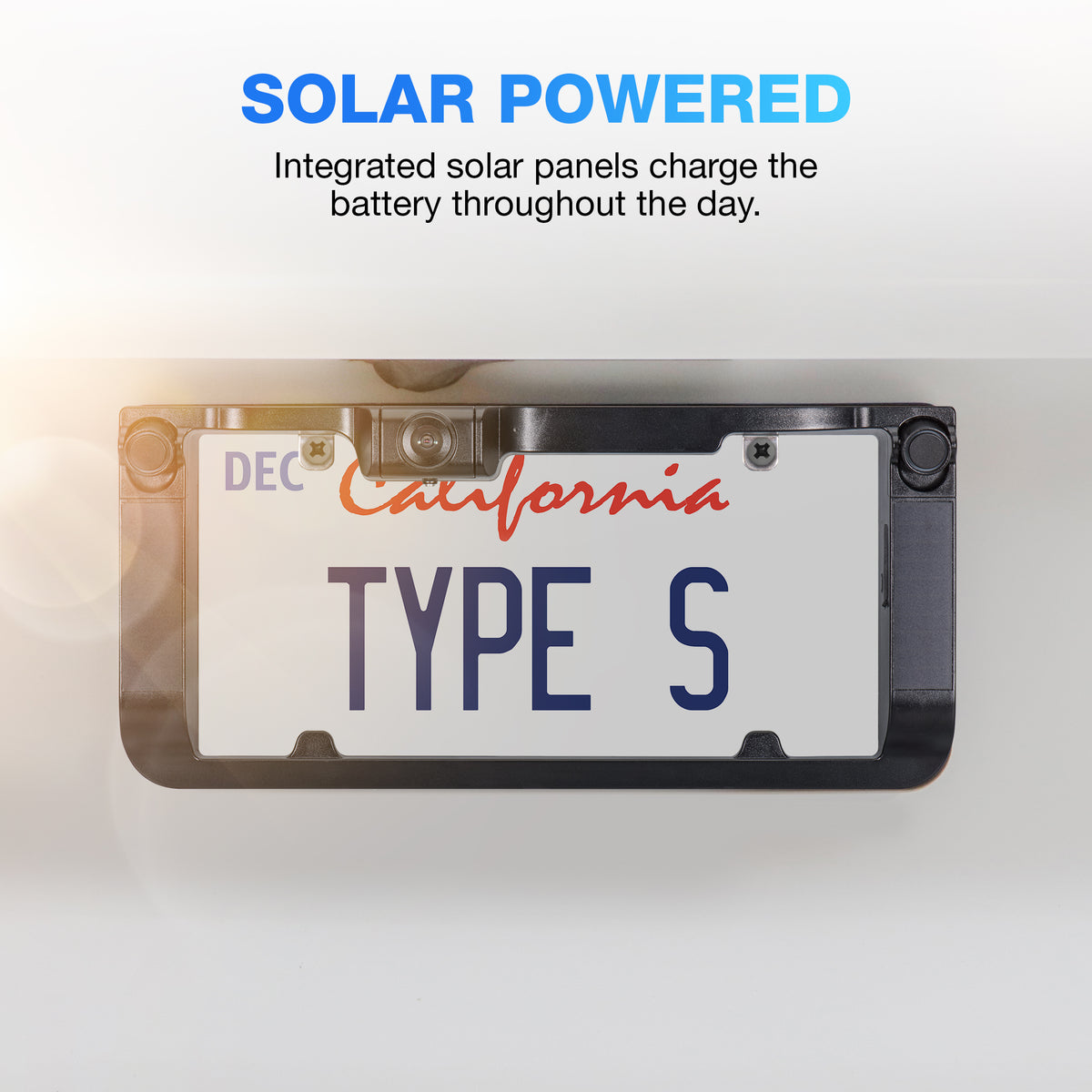 TYPE S HD Solar Powered Wireless Add-on Backup Camera with Ultrasonic ...