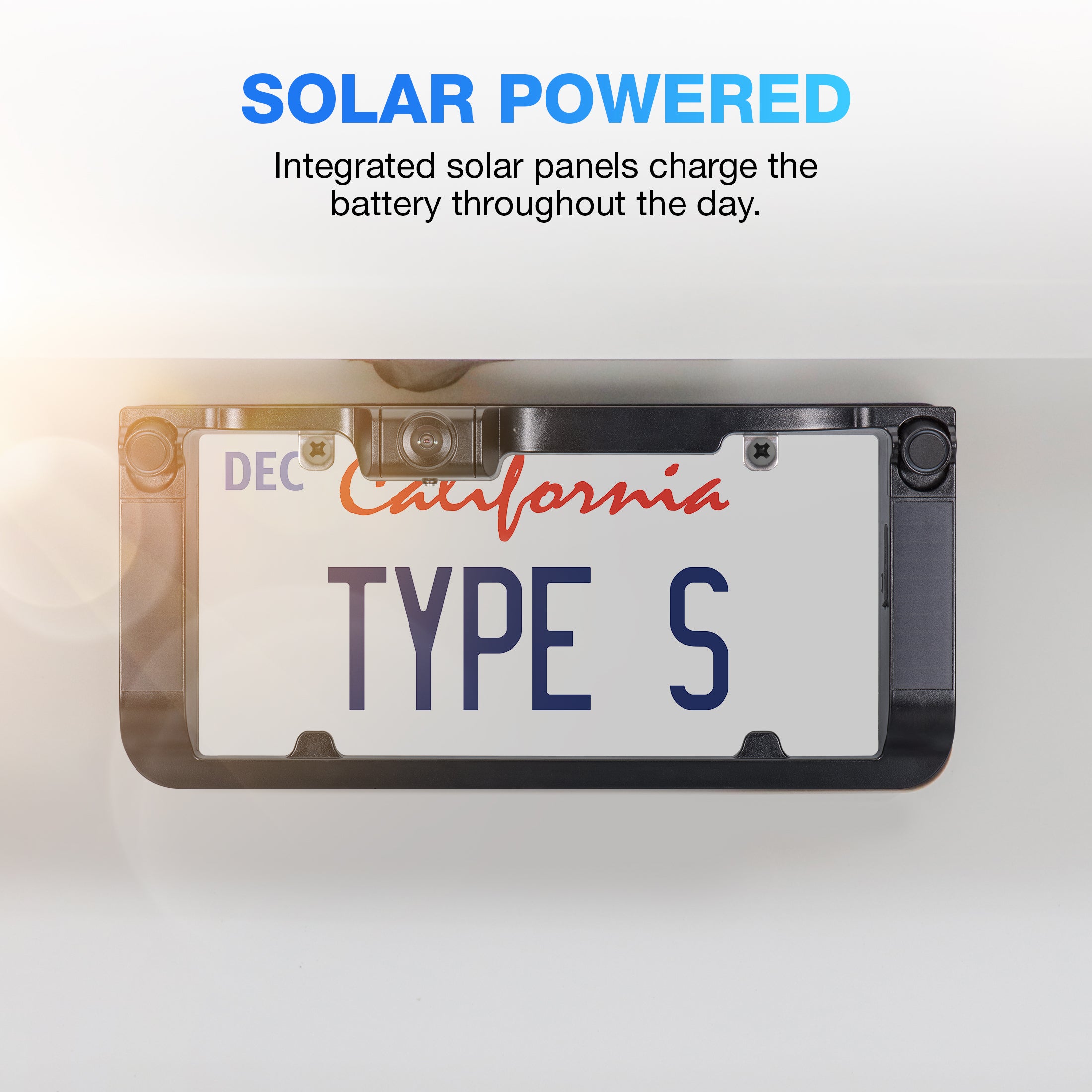 TYPE S HD Solar Powered Wireless Backup Camera with Ultrasonic Backup Sensor