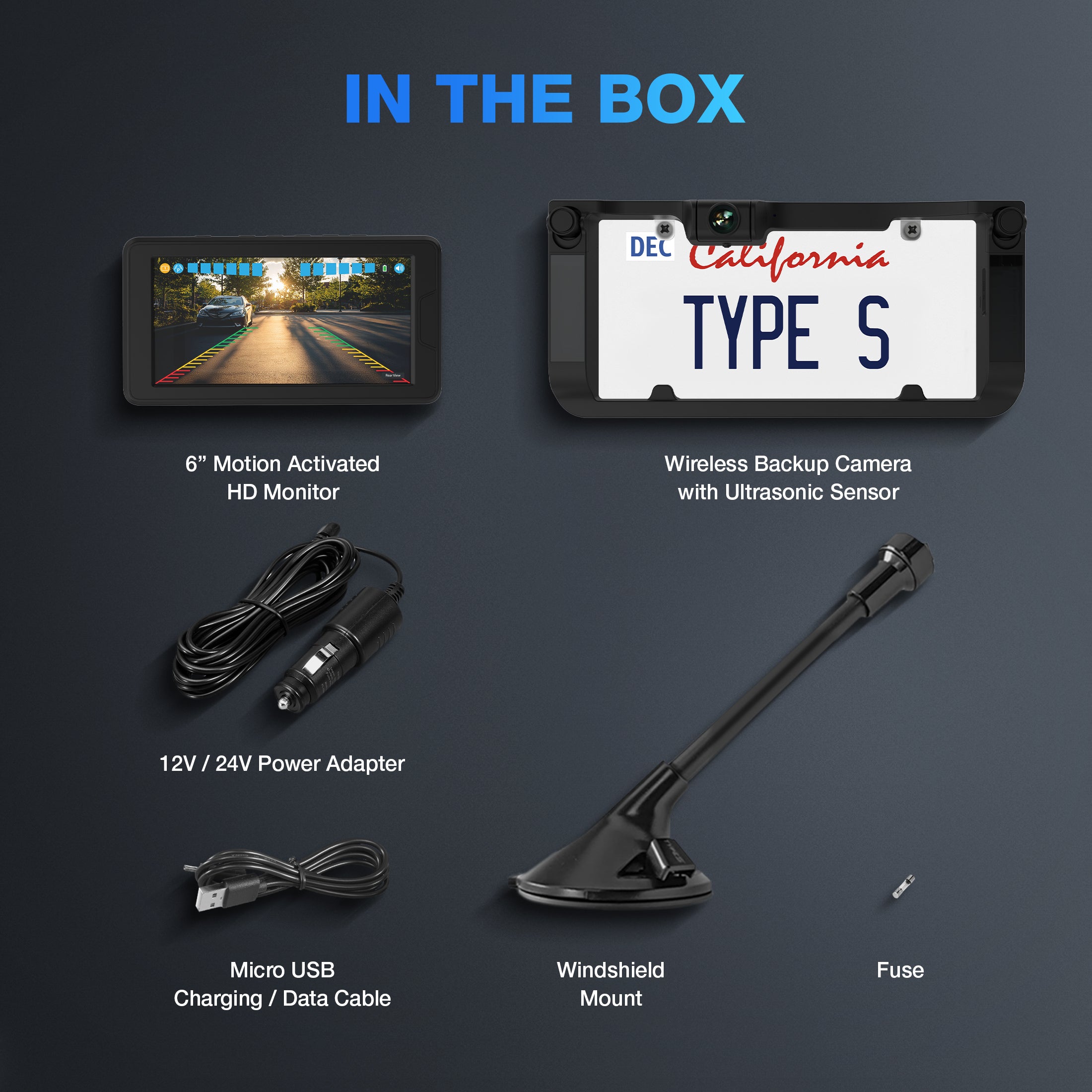 TYPE S HD Solar Powered Wireless Add-on Backup Camera with