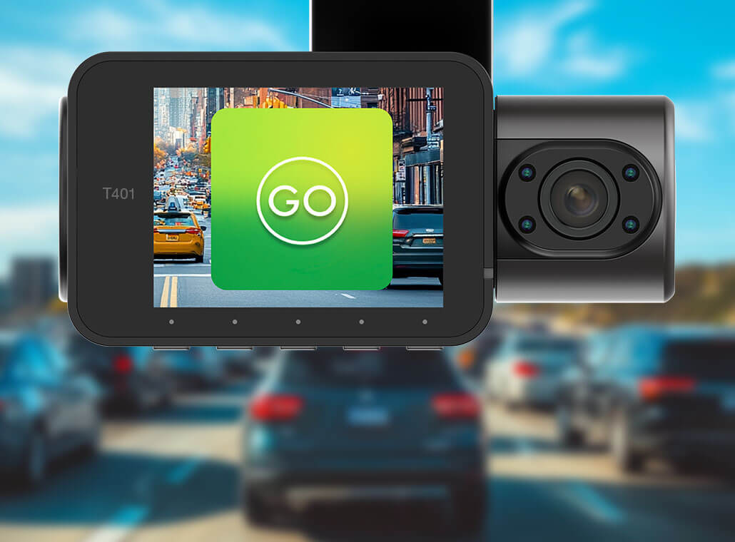 T401 4K Dual View Dash Cam with AI-Powered Driver Assistance