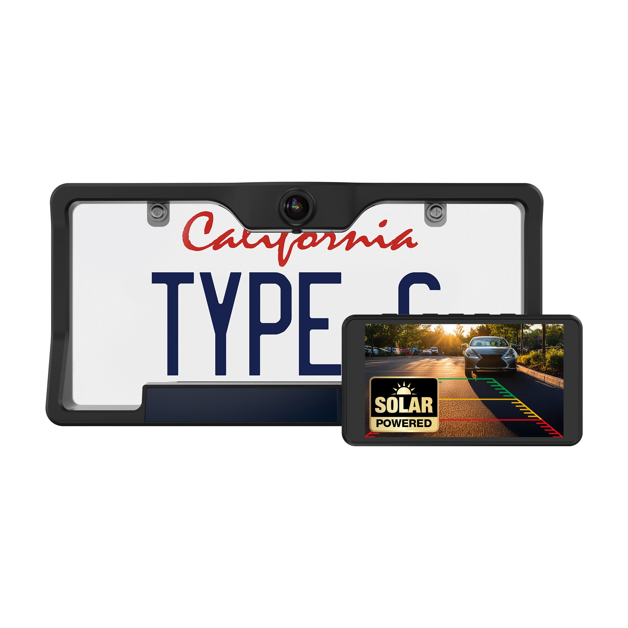 TYPE S Wireless & Solar Powered HD Backup Camera with 5" Monitor