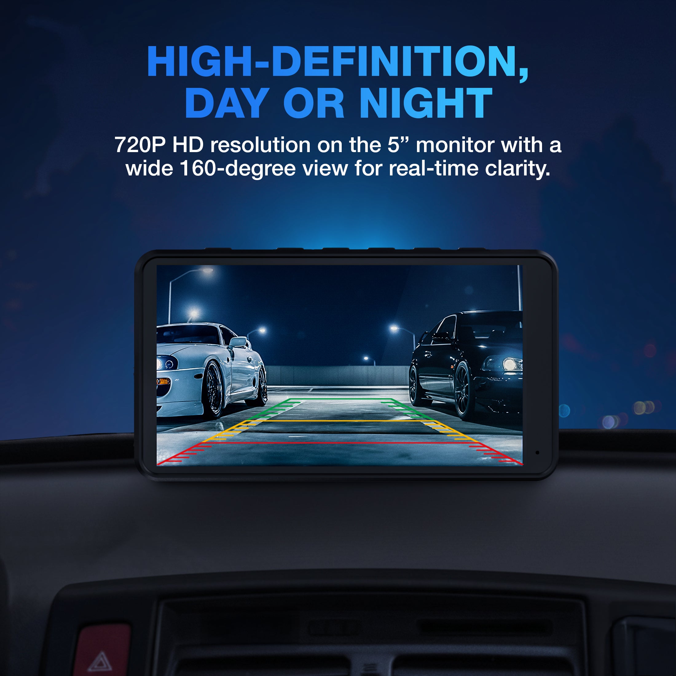 TYPE S Wireless & Solar Powered HD Backup Camera with 5" Monitor