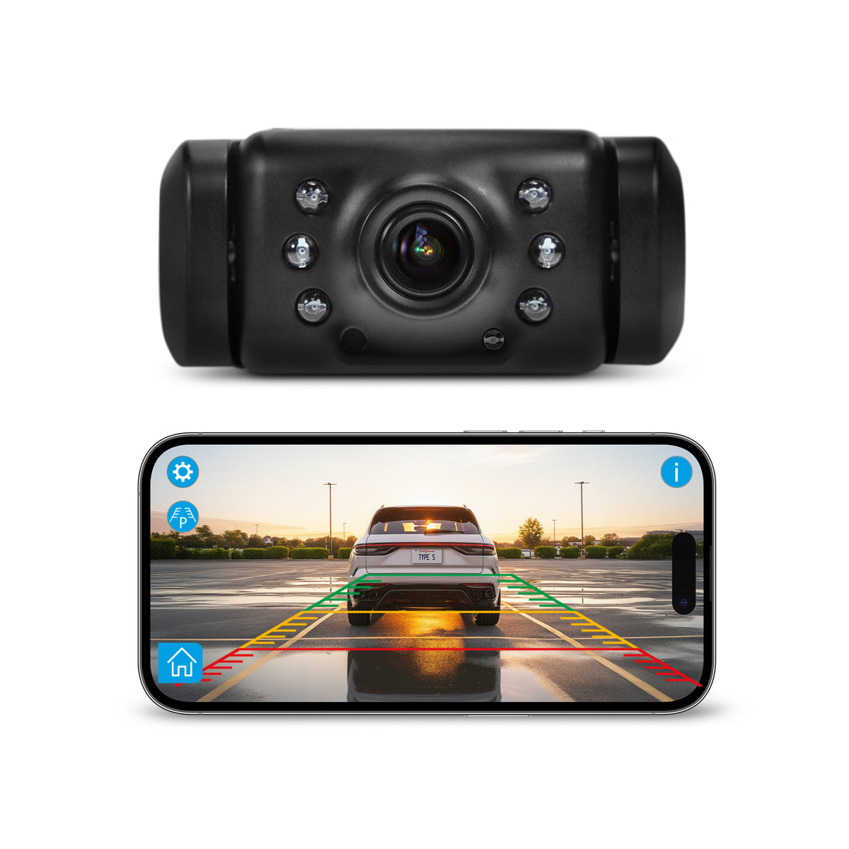Types Backup Camera TYPE S Wireless App View Hardwired Backup Camera